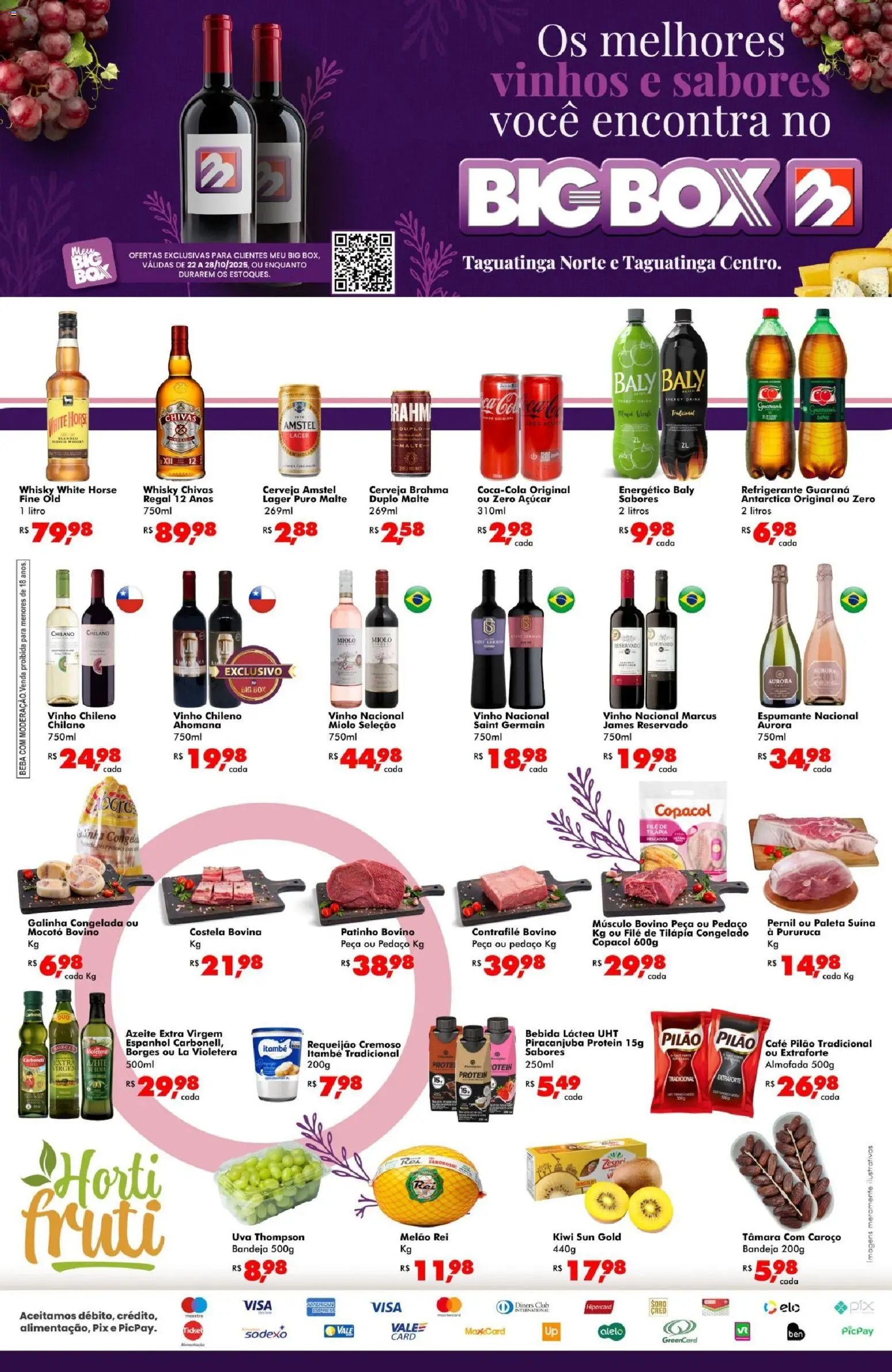 Big Box Folheto - válido de 22.10.2025 | Página: 1 | Produtos: Whisky, Almofada, Bebida, Açúcar