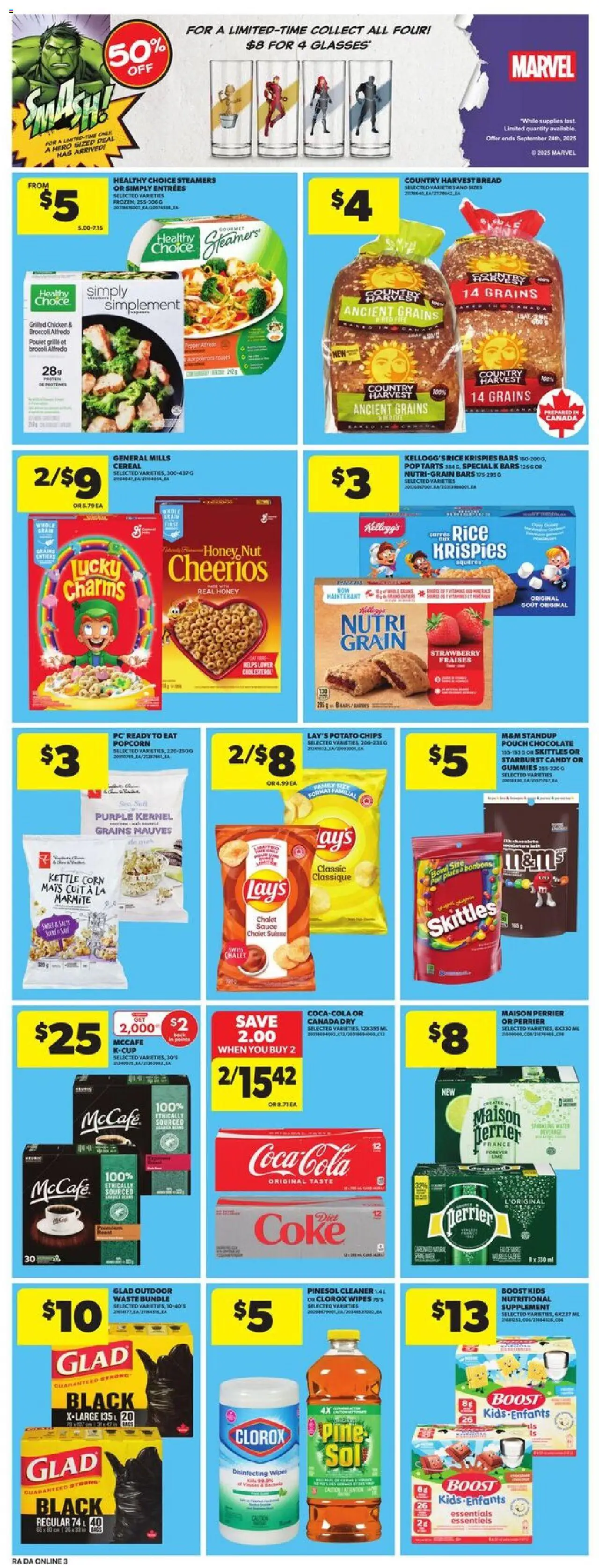 Atlantic Superstore flyer valid from 18.09.2025 | Page: 11 | Products: Rice, PC, Bread, Chocolate