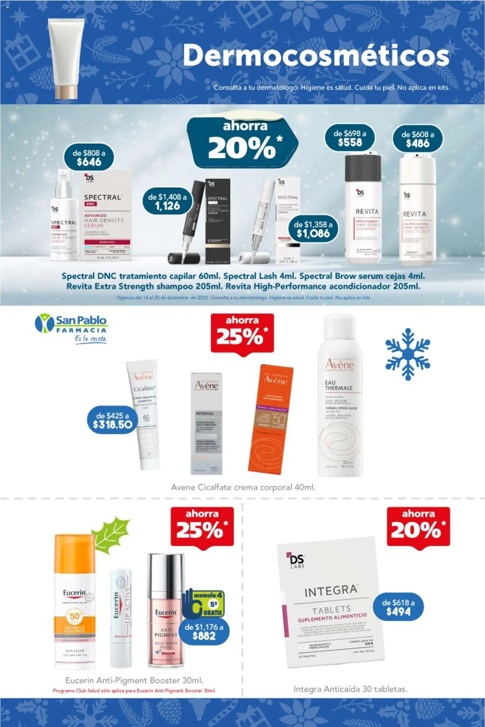 Nuevas ofertas de Farmacia San Pablo válidas en toda la República Mexicana desde el 14.12.2025. ¡Encuentra las mejores ofertas en Farmacia San Pablo catálogo! | Página: 12