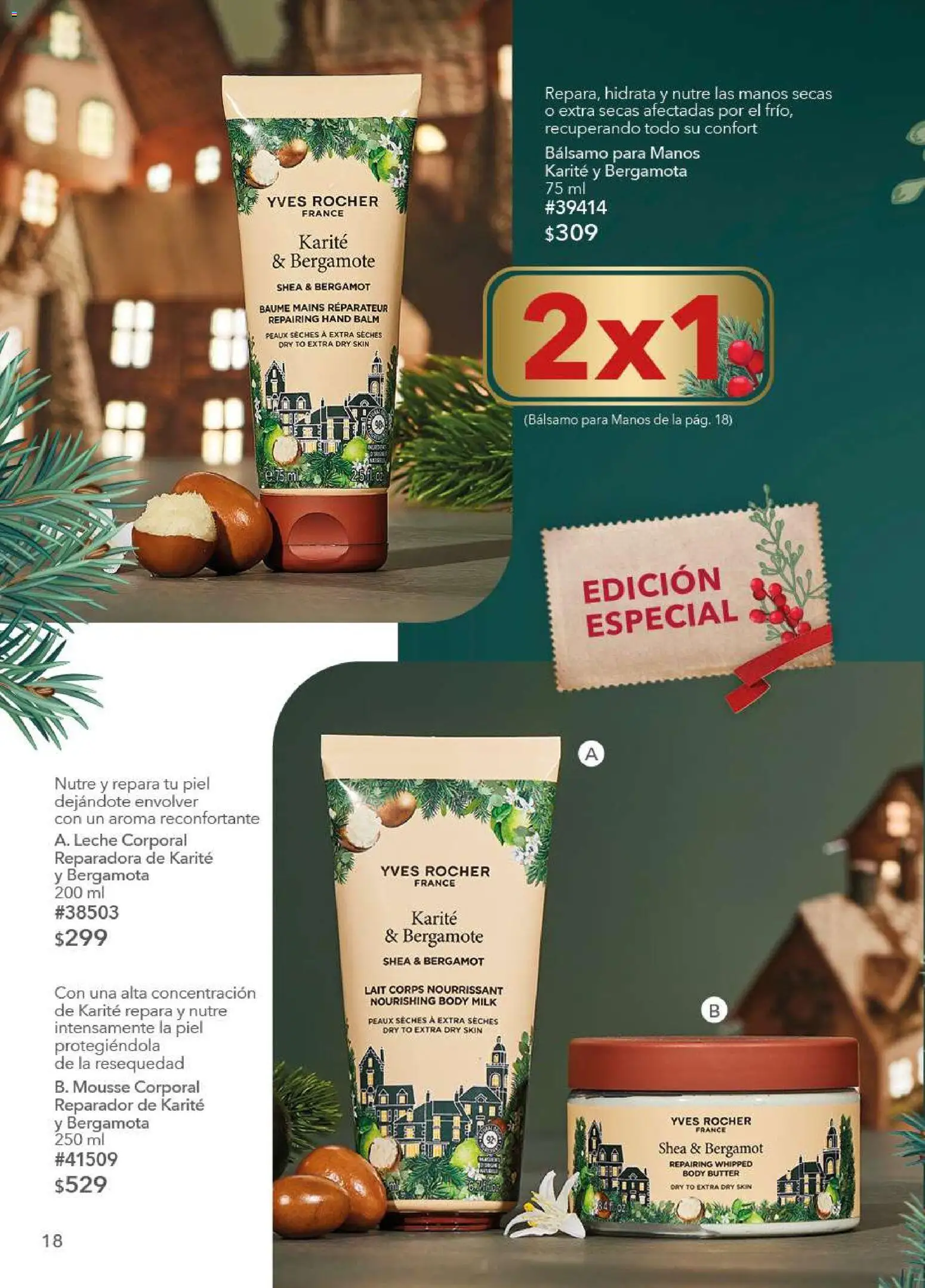 Nuevas ofertas de Yves Rocher válidas en toda la República Mexicana desde el 09.12.2025. ¡Encuentra las mejores ofertas en Yves Rocher campaña 17 2025! | Página: 18 | Productos: Leche, Mousse, Bálsamo, Body