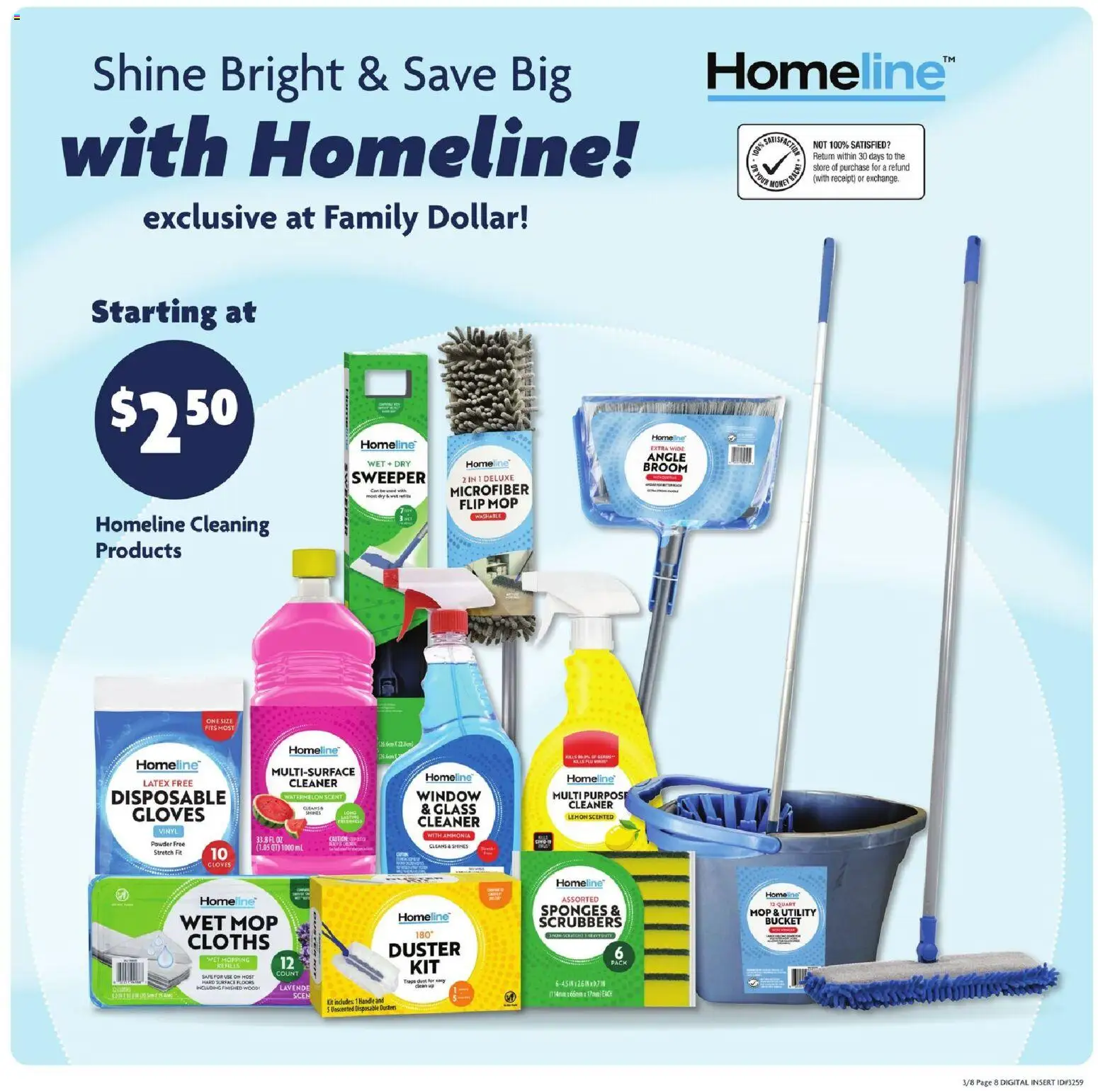 Family Dollar Weekly Ad - valid from 08.03.2026 | Page: 9 | Products: Safe, Powder, Gloves, Watermelon