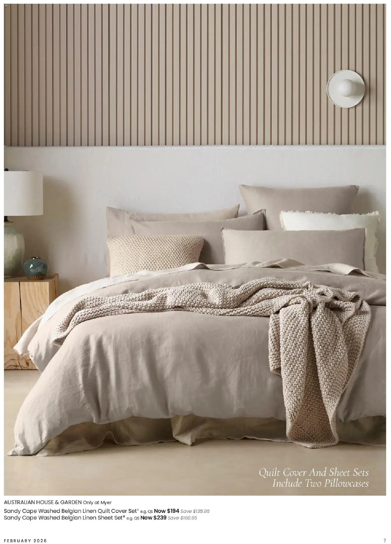 Myer catalogue - valid from 03.02.2026 | Page: 7 | Products: Linen
