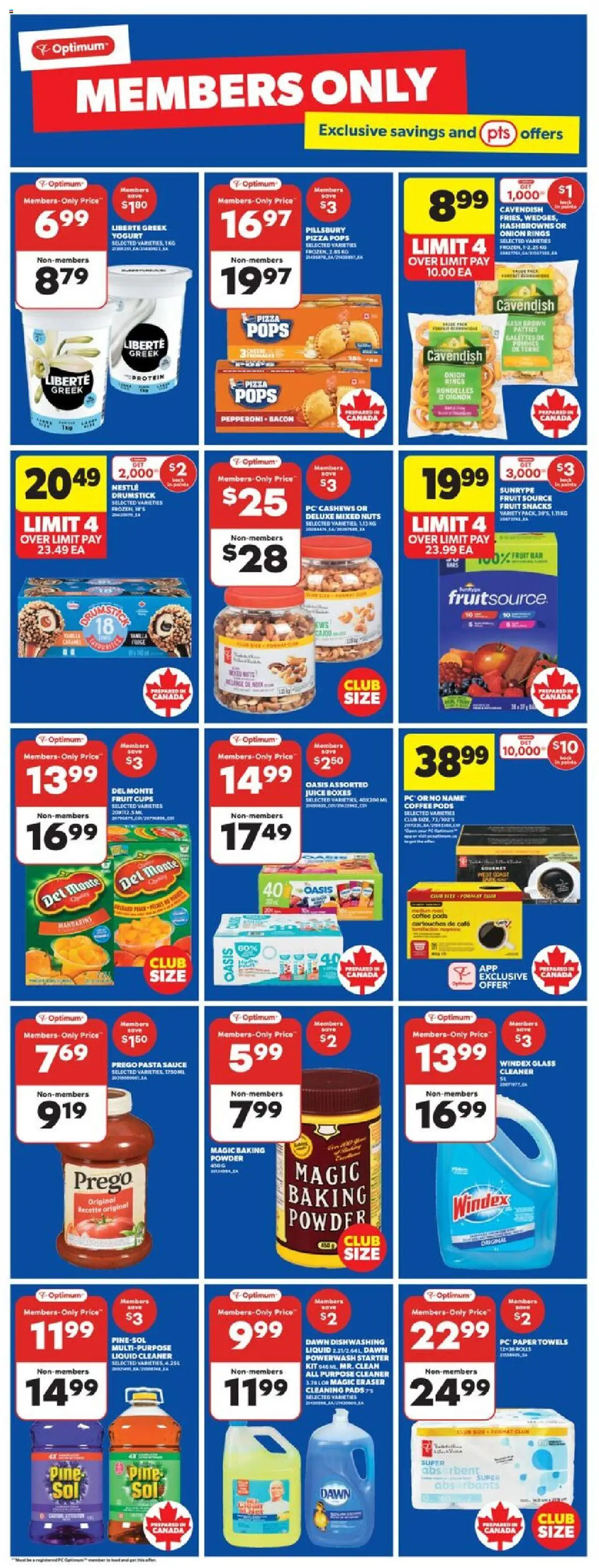 Real Canadian Superstore flyer valid from 18.09.2025 | Page: 11 | Products: Nuts, Yogurt, Pizza, Juice