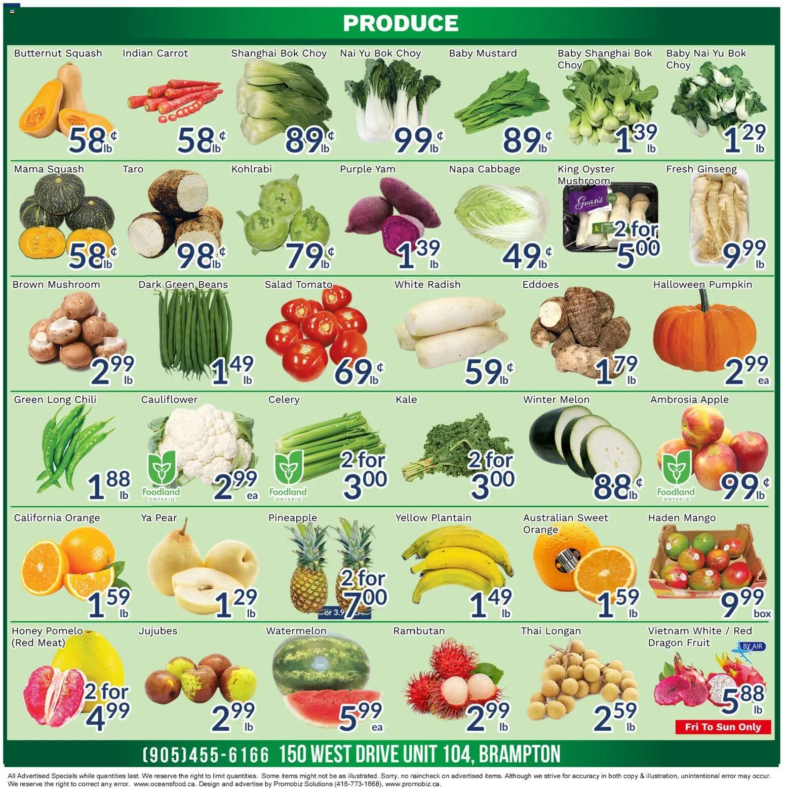Oceans flyer valid from 24.10.2025 | Page: 2 | Products: Pineapple, Carrot, Salad, Pumpkin