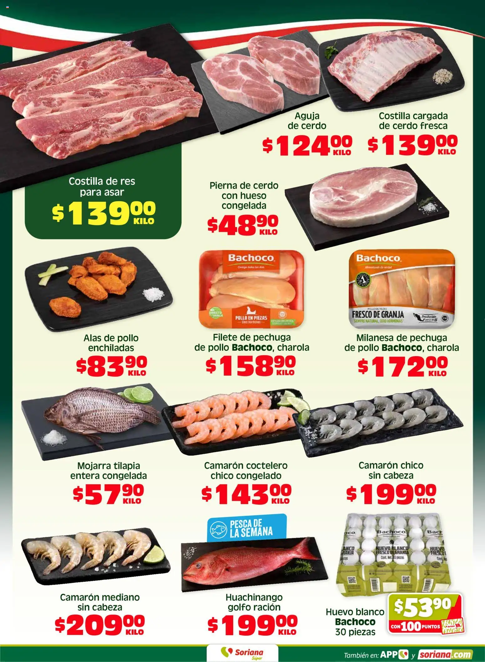 Nuevas ofertas de Soriana válidas en toda la República Mexicana desde el 24.04.2026. ¡Encuentra las mejores ofertas en Soriana Fin de Semana Súper: Juárez! | Página: 2 | Productos: Milanesa, Huevo, Cerdo, Res