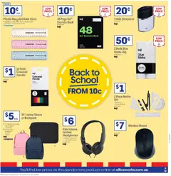 Preview of Officeworks  Catalogue  - valid from 01.01.2026 | Page: 32 | Products: Backpack, Mouse, Glue, Headphones