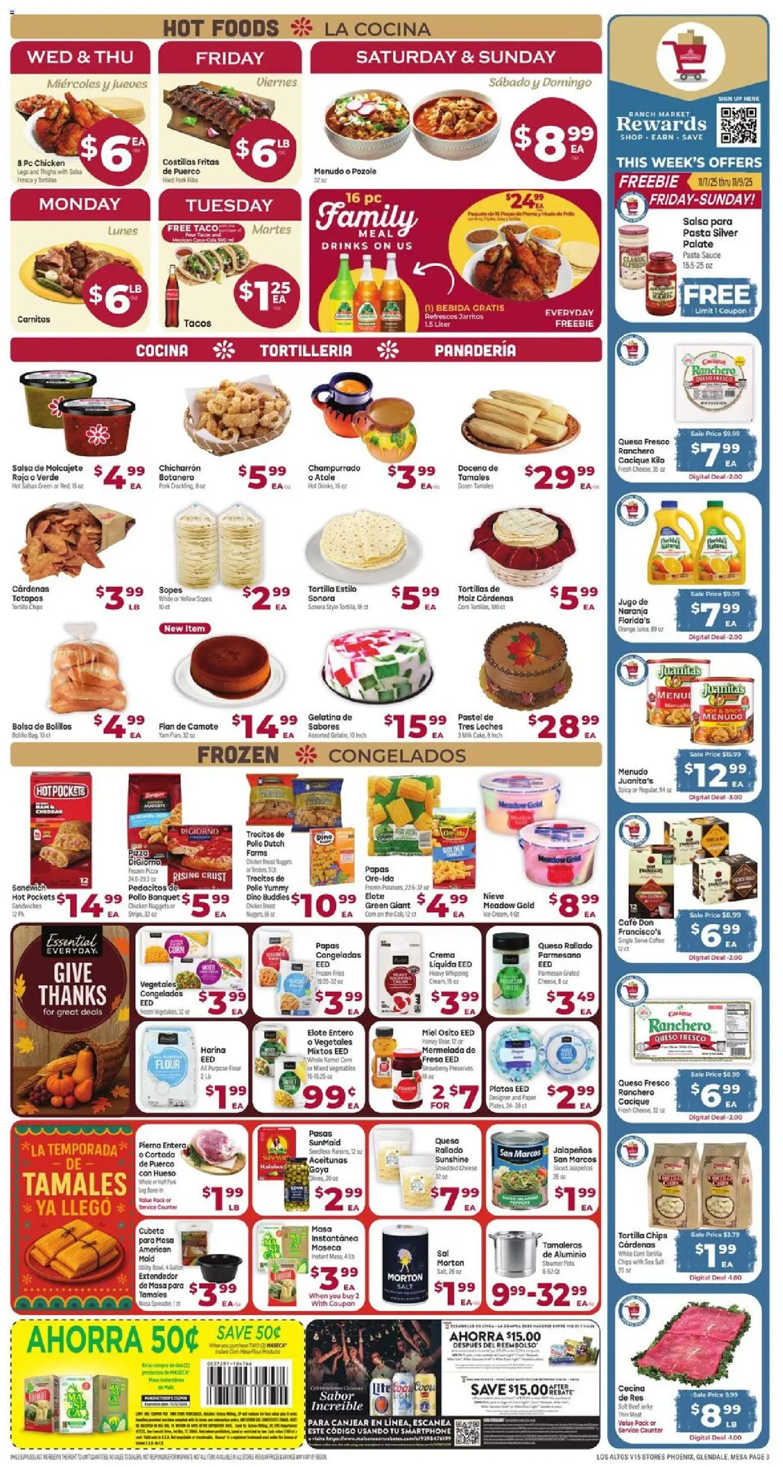 Cardenas Weekly Ad - AZ - valid from 05.11.2025 | Page: 3 | Products: Cheese, Coffee, Beef, Sauce