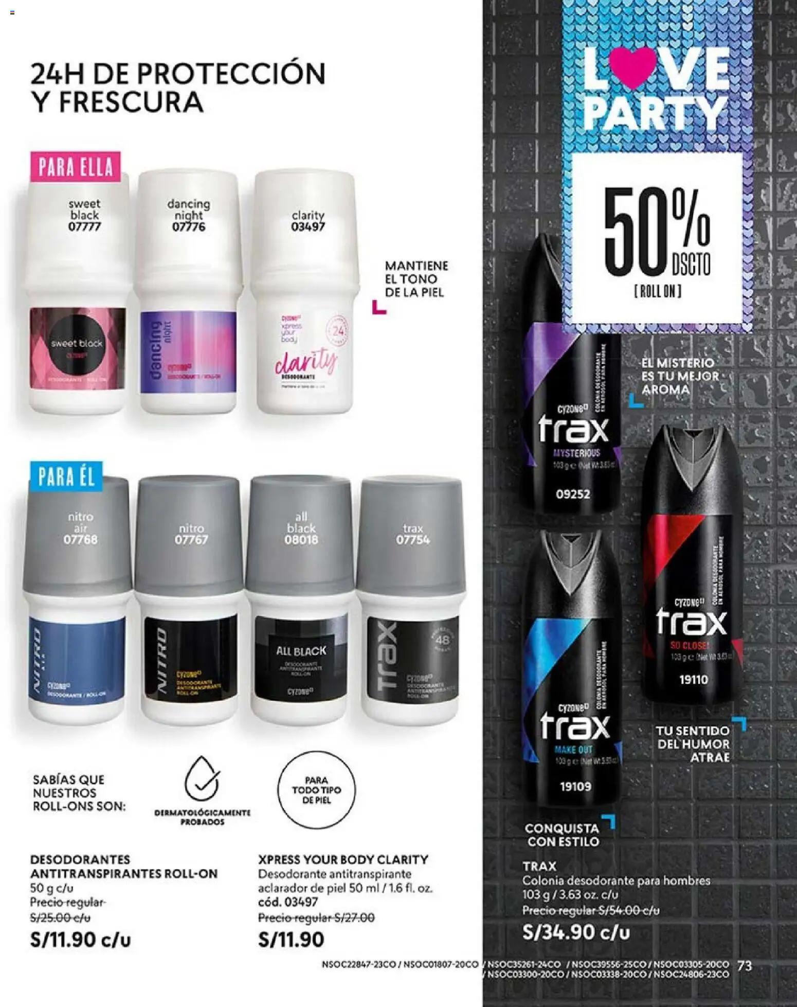 Catálogo CyZone válido desde 17.01.2026 | Página: 73 | Productos: Desodorante, Antitranspirante