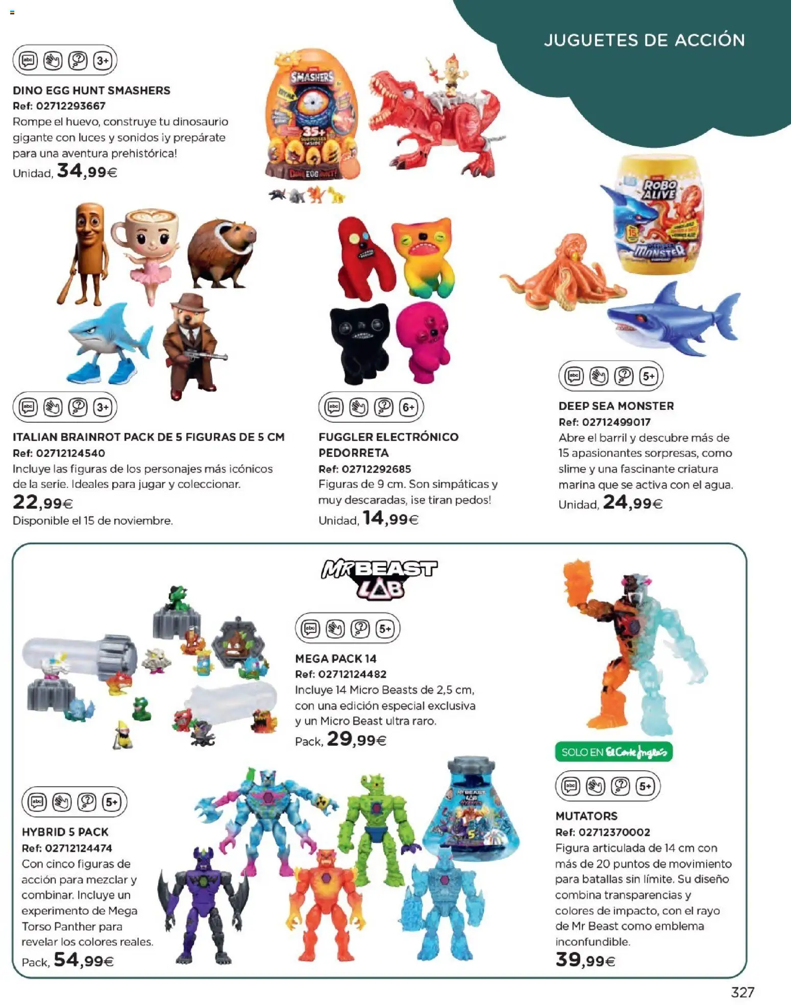 Nuevas ofertas de El Corte Inglés válidas en toda la República Mexicana desde el 27.10.2025. ¡Encuentra las mejores ofertas en El Corte Inglés catálogo Juguetes! | Página: 327