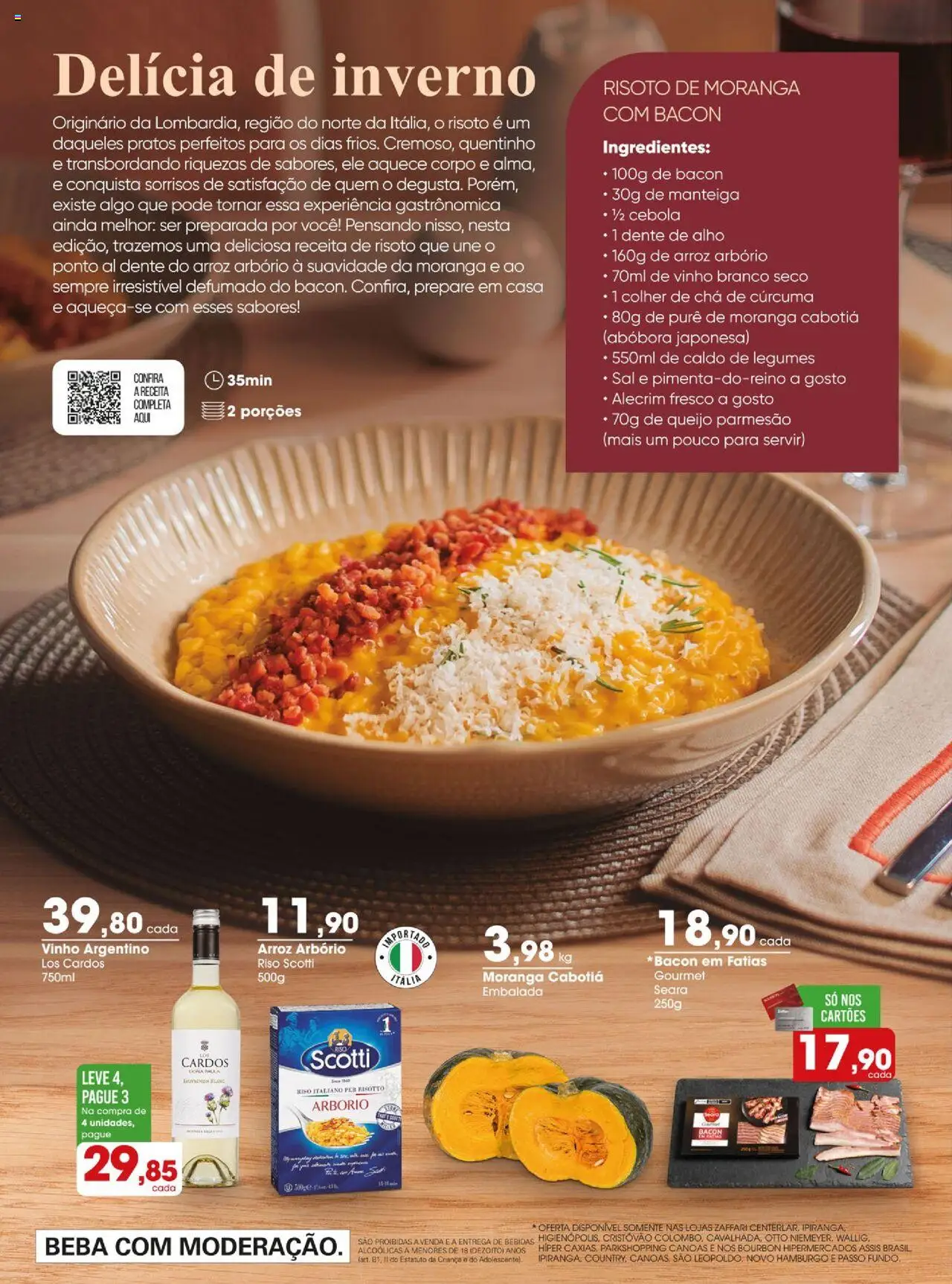 Zaffari Folheto - válido de 12.08.2025 | Página: 2 | Produtos: Moranga, Abóbora, Queijo, Vinho