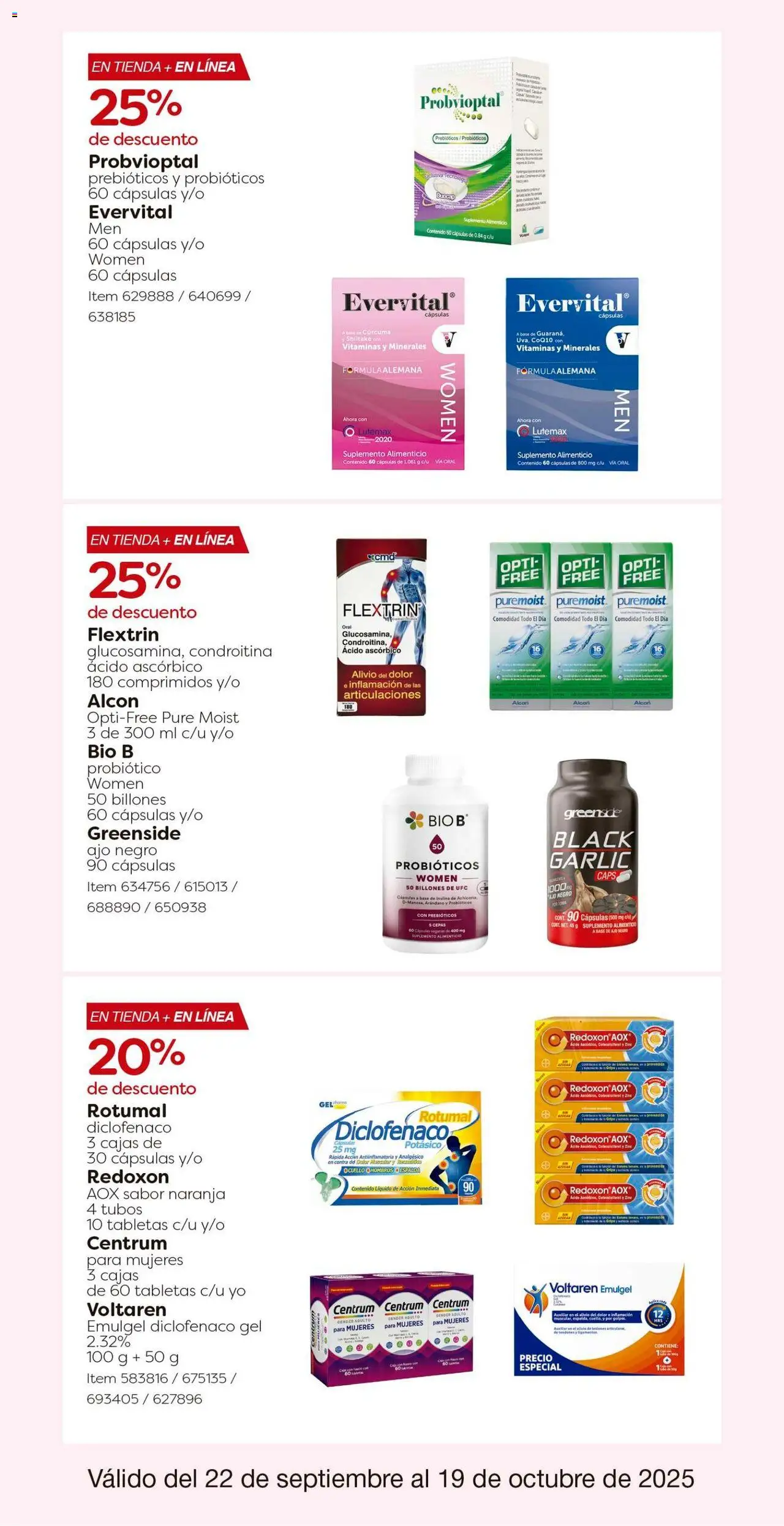 Nuevas ofertas de Costco válidas en toda la República Mexicana desde el 22.09.2025. ¡Encuentra las mejores ofertas en Costco - Catálogo! | Página: 31 | Productos: Ajo, Analgésico, Vitaminas, Cúrcuma
