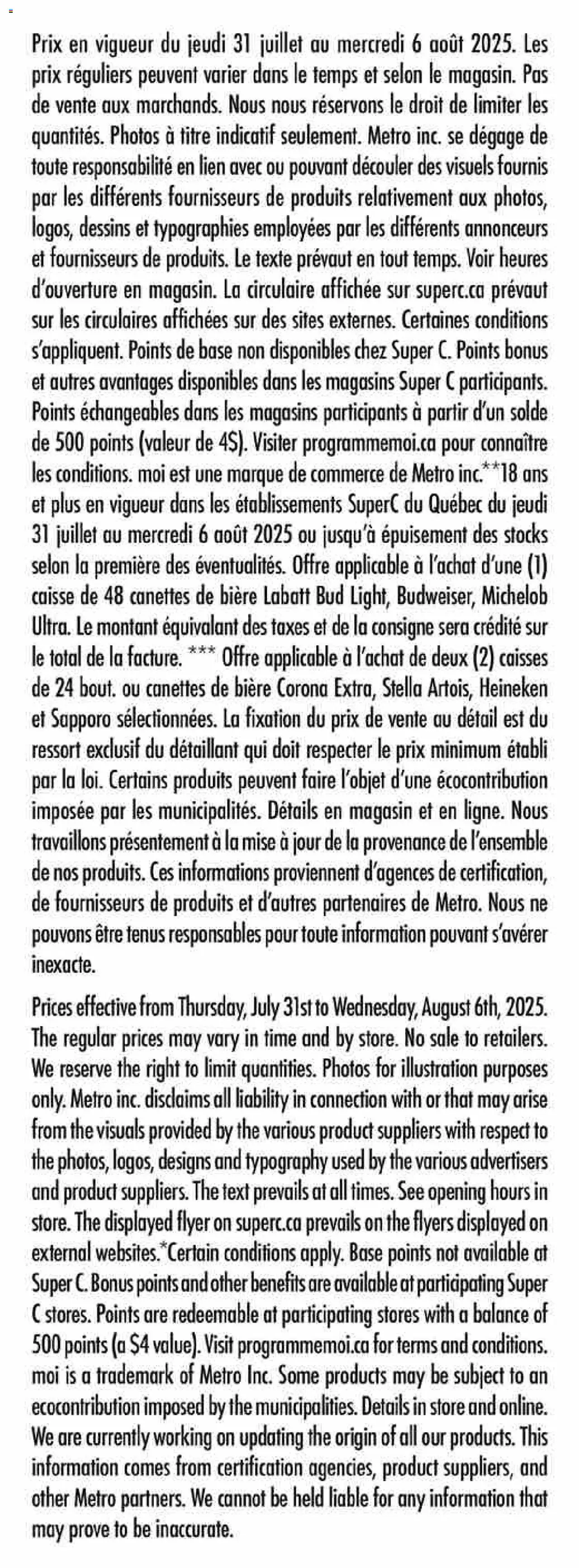 Super C flyer valid from 31.07.2025 | Page: 15