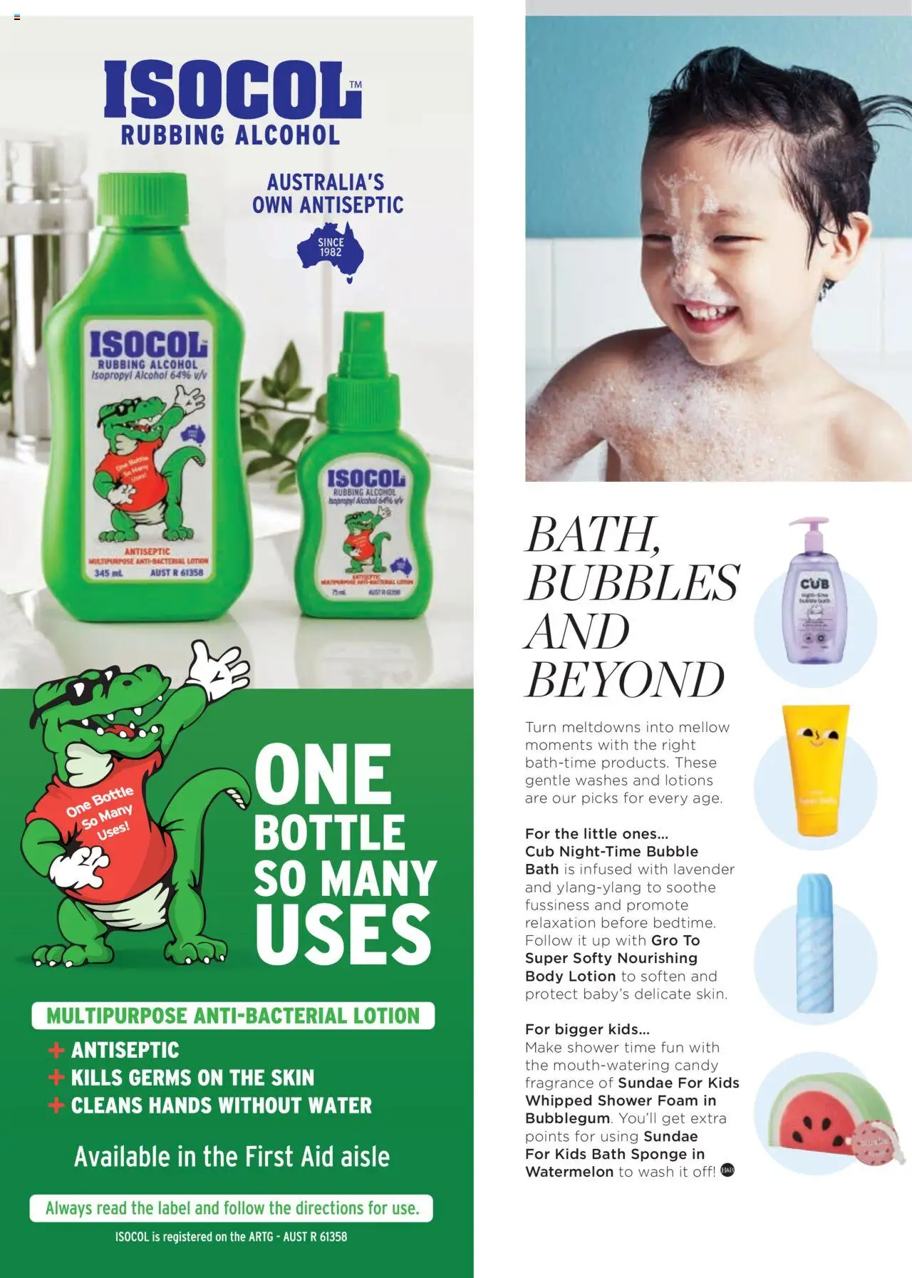 Coles catalogue - valid from 07.04.2025 | Page: 120 | Products: Bath, Lotion, Bubble bath, Body lotion