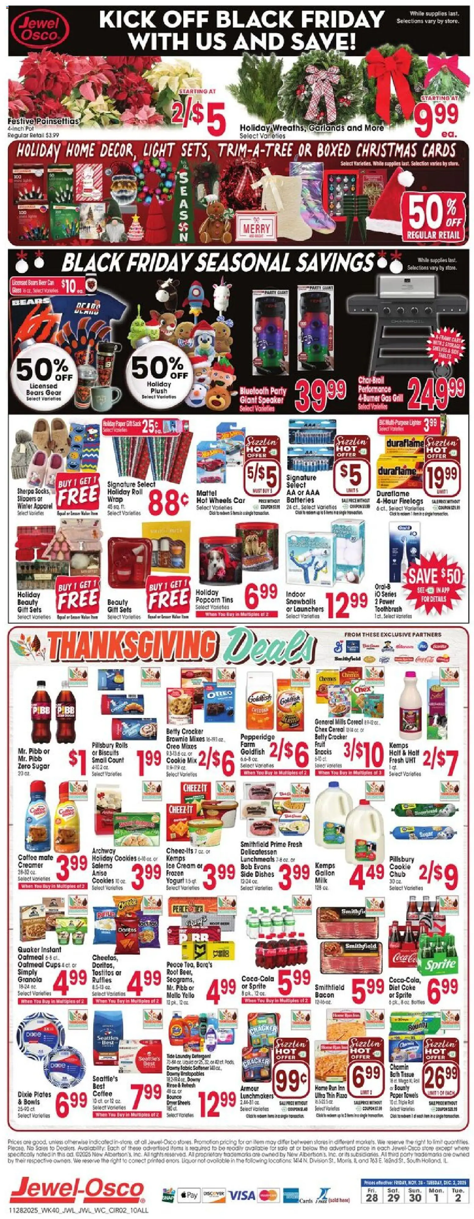 Jewel Osco Black Friday - valid from 28.11.2025 | Page: 2 | Products: Yogurt, Coffee, Ice cream, Lighter
