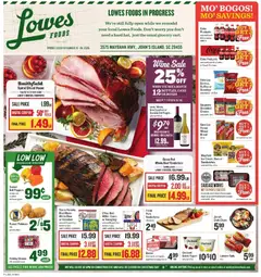 Preview of Lowes Foods weekly ads valid from 10.12.2025