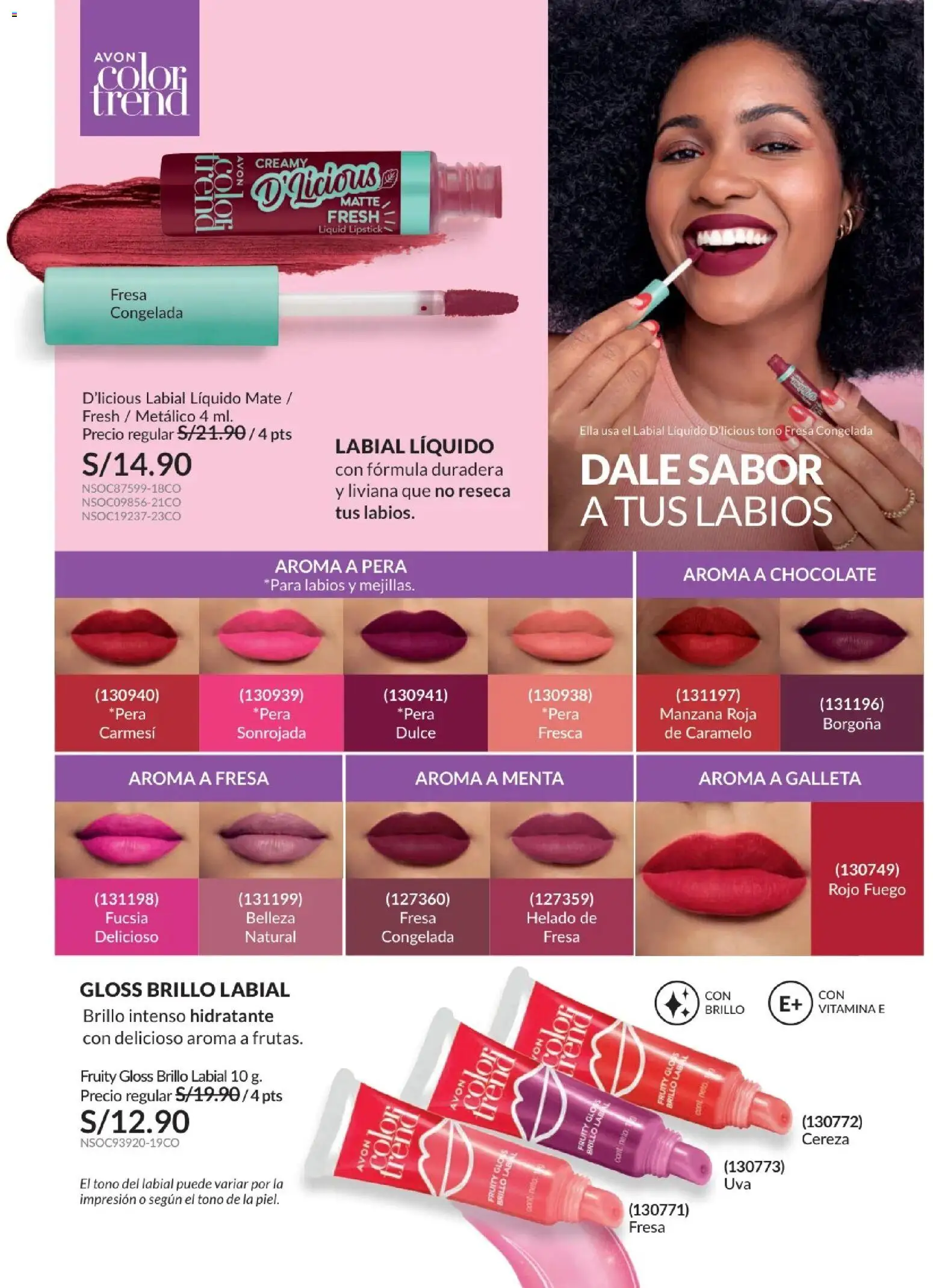 Catálogo Avon válido desde 01.01.2026 | Página: 20 | Productos: Chocolate, Helado