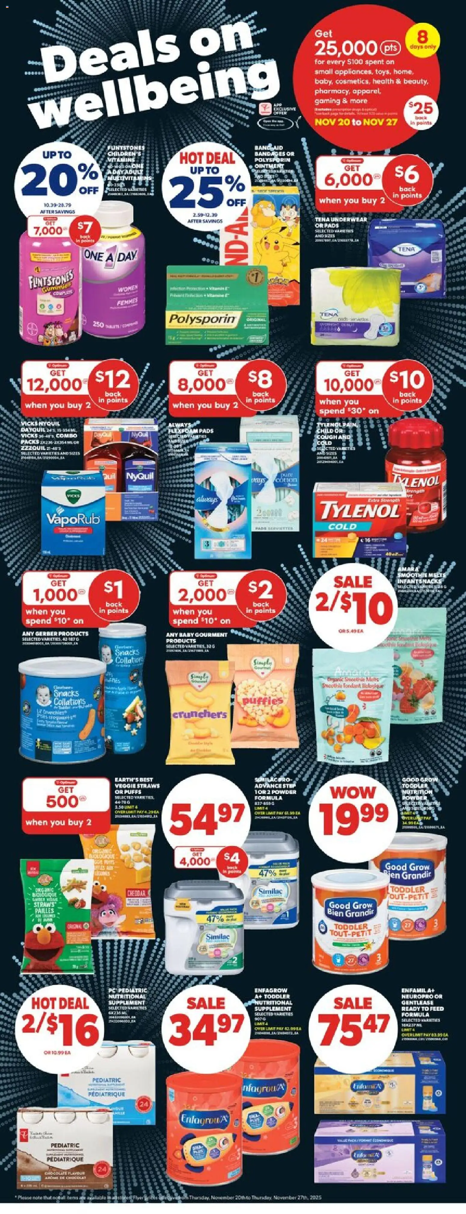 Real Canadian Superstore flyer valid from 20.11.2025 | Page: 43 | Products: PC, Powder, Chocolate, Underwear