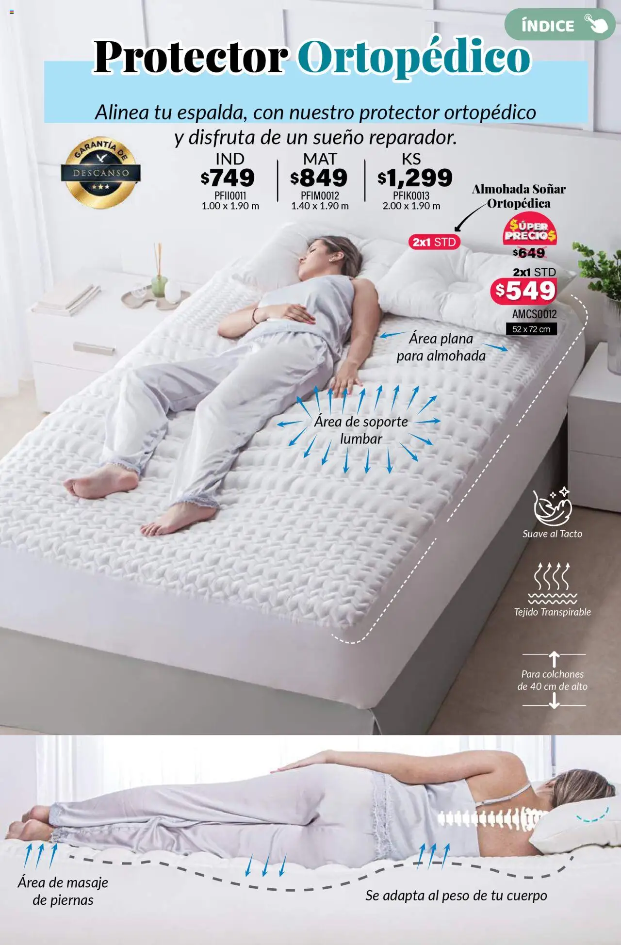 Nuevas ofertas de Colchas Concord válidas en toda la República Mexicana desde el 01.08.2025. ¡Encuentra las mejores ofertas en Colchas Concord - Catálogo! | Página: 535 | Productos: Almohada
