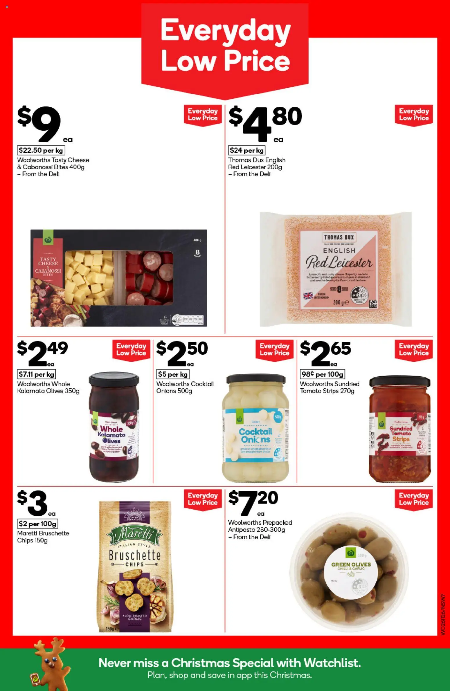 Woolworths catalogue - valid from 26.11.2025 | Page: 7 | Products: Cheese, Olives, Garlic, Chilli