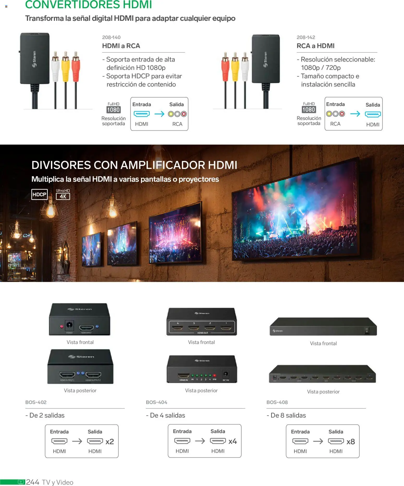 Nuevas ofertas de Steren válidas en toda la República Mexicana desde el 01.01.2026. ¡Encuentra las mejores ofertas en Steren catálogo! | Página: 256 | Productos: Pantallas, Video