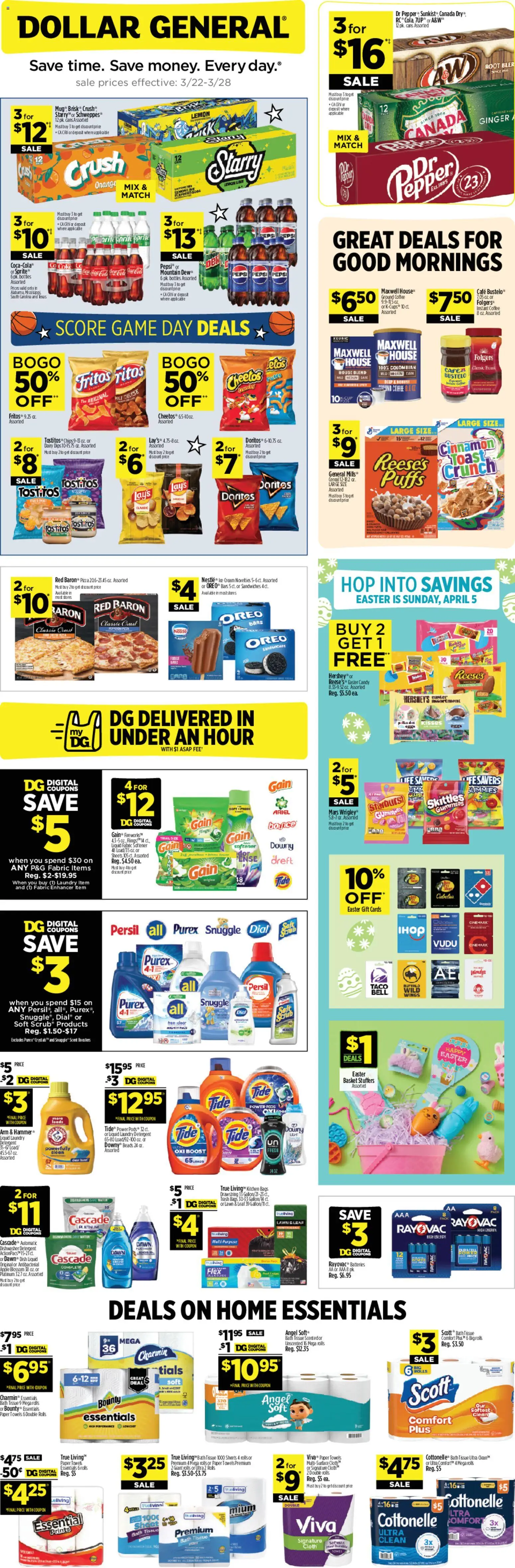 Dollar General Weekly Ad - valid from 22.03.2026 | Page: 1