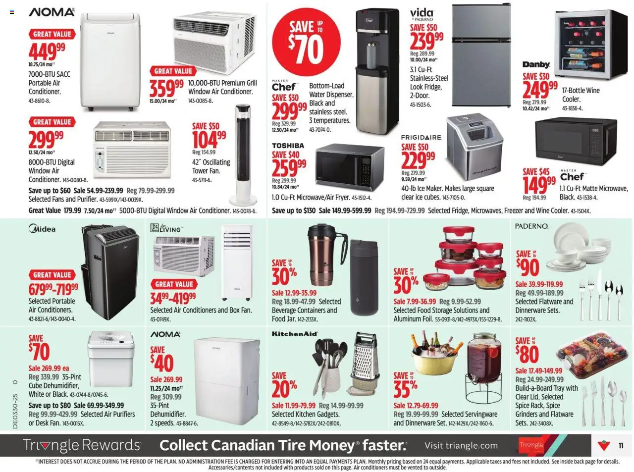 Canadian Tire flyer valid from 18.07.2025 | Page: 13 | Products: Freezer, Grill, Box, Wine