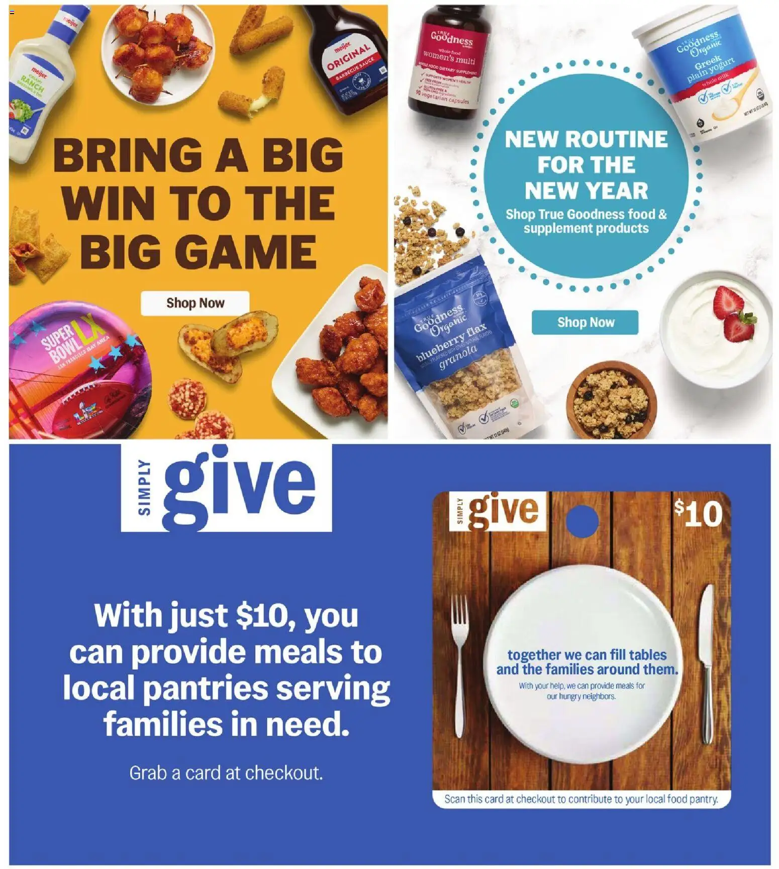 Meijer Weekly Ad - valid from 21.01.2026 | Page: 33 | Products: Milk, Yogurt, Sauce, Game