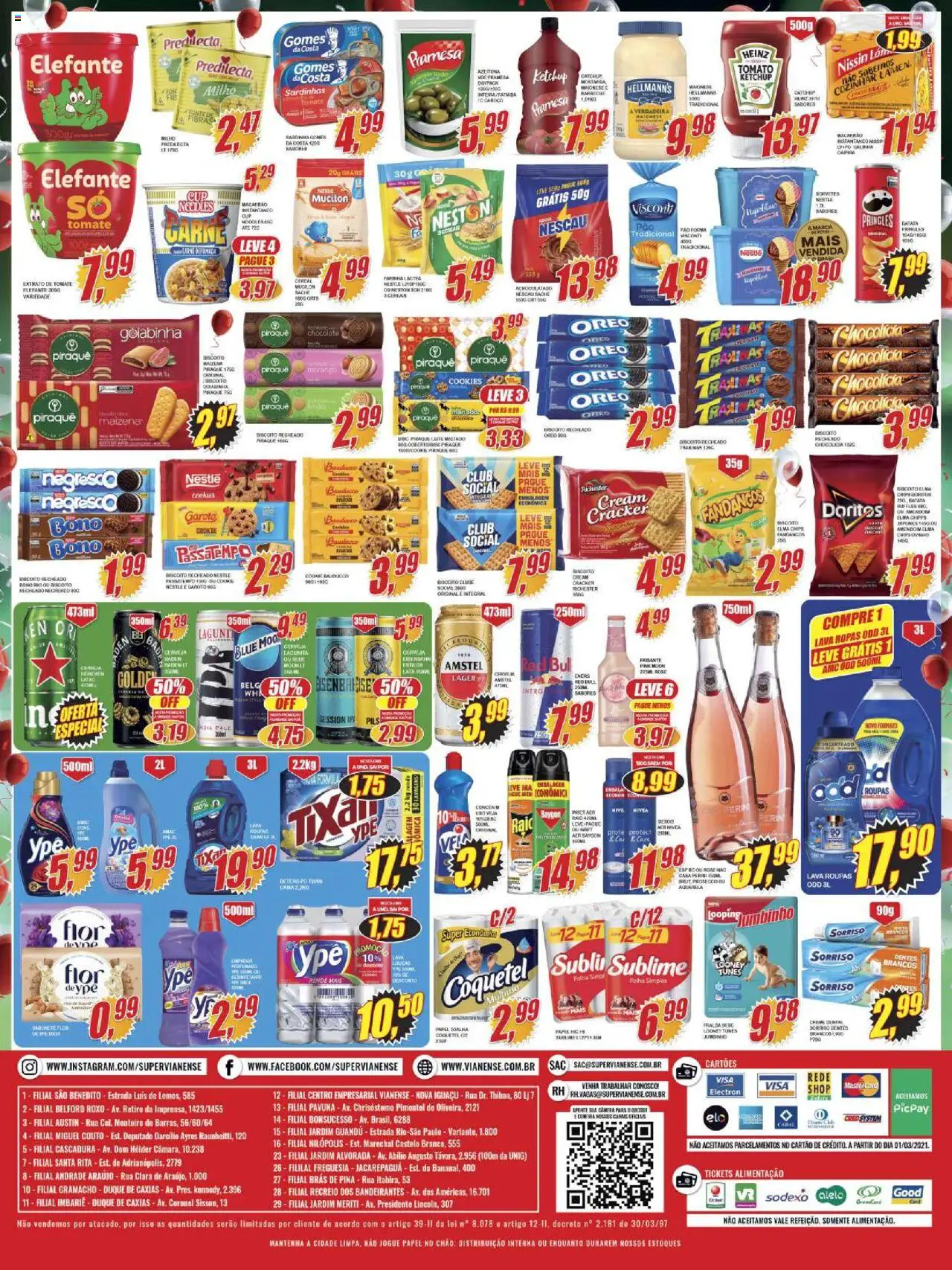 Vianense Folheto - válido de 30.09.2025 | Página: 2 | Produtos: Papel toalha, Amendoim, Chocolate, Cerveja