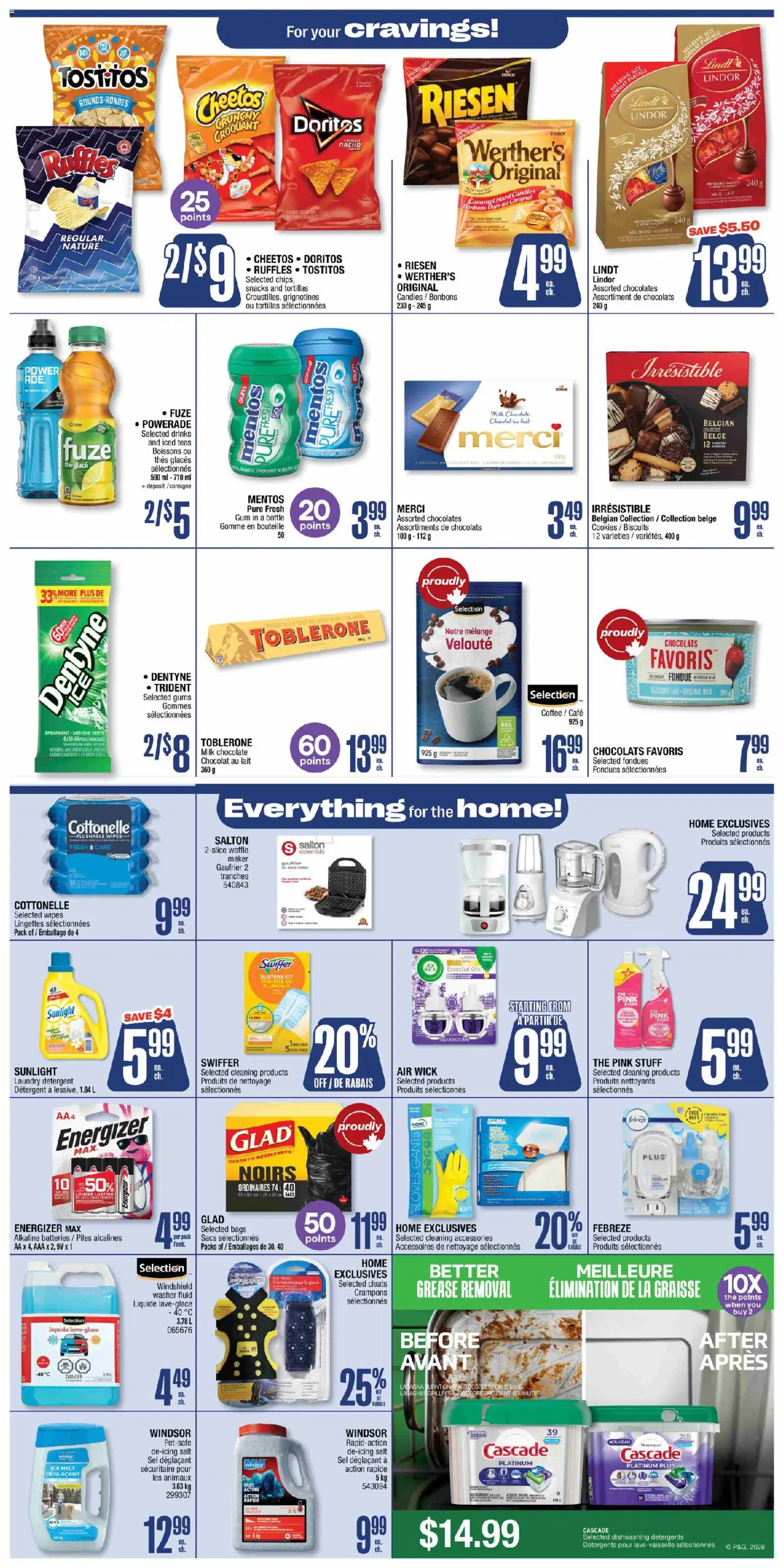 Jean Coutu flyer valid from 12.02.2026 | Page: 9 | Products: Candies, Cookies, Gloves, Milk