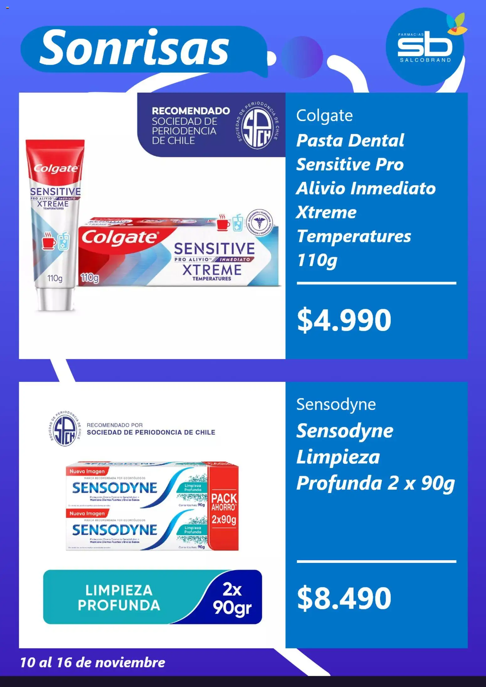 Salcobrand ofertas  │ válido desde el 10.11.2025 | Página: 2 | Productos: Pasta dental, Pasta