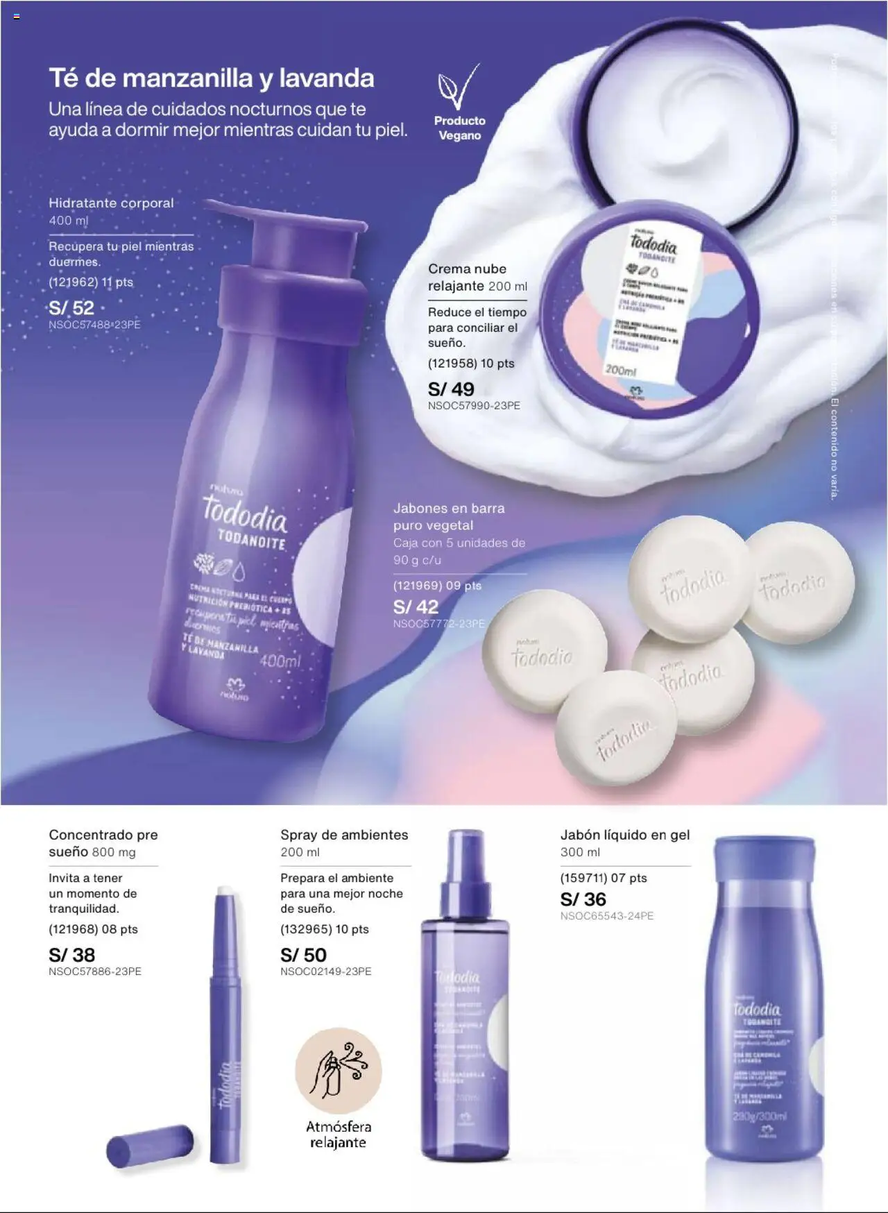 Catálogo Natura válido desde 22.07.2025 | Página: 122 | Productos: Jabón, Caja, Té, Crema