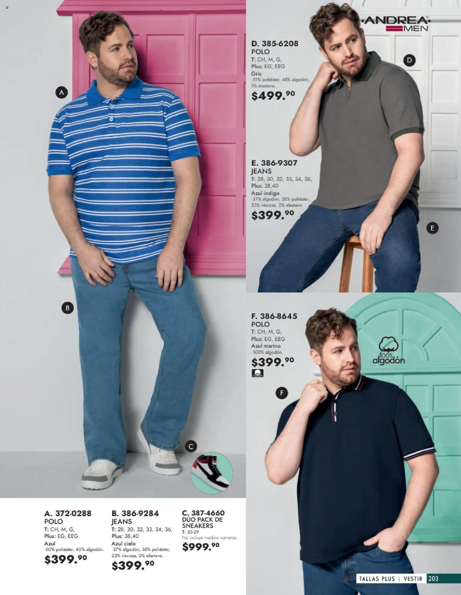 Nuevas ofertas de Andrea válidas en toda la República Mexicana desde el 25.01.2026. ¡Encuentra las mejores ofertas en Andrea catálogo Vestir Caballero ! | Página: 45