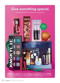 Preview of Ulta Beauty weekly ads valid from 23.11.2025 | Page: 8 | Products: Setting Spray, Mascara, Eyeshadow, Sugar