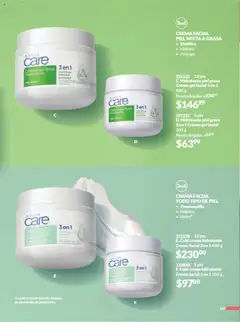 Nuevas ofertas de AVON válidas en toda la República Mexicana desde el 13.09.2025. ¡Encuentra las mejores ofertas en crema-gel facial hidratante, 3 en 1 crema-gel facial hidratante piel grasa matifica, hidrata, protege con extracto de árbol de té y vitamina E! | Página: 154
