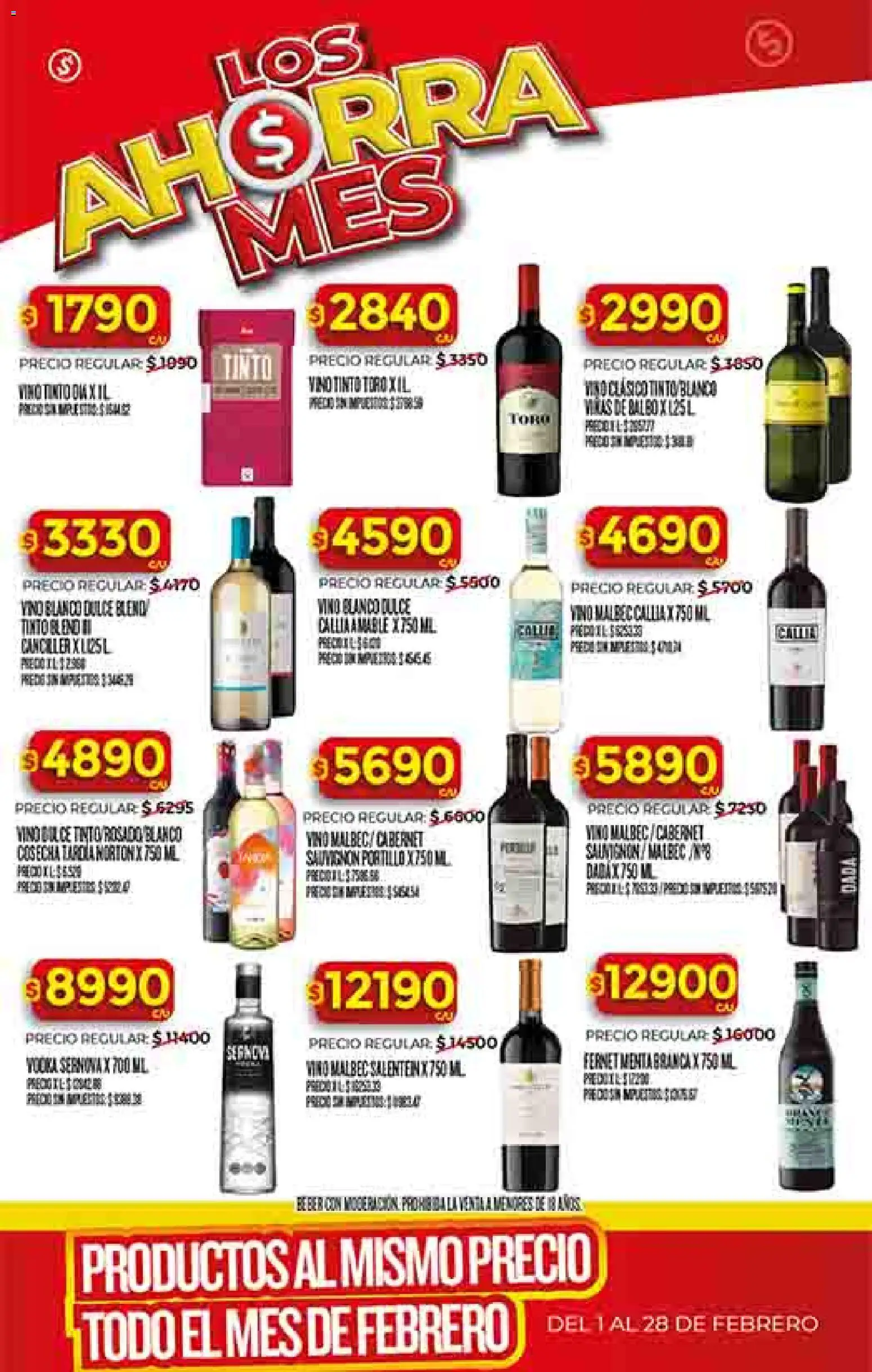 Dia - Ofertas - Salta y Jujuy │ válido desde el 11.02.2026 | Página: 36 | Productos: Fernet, Vino