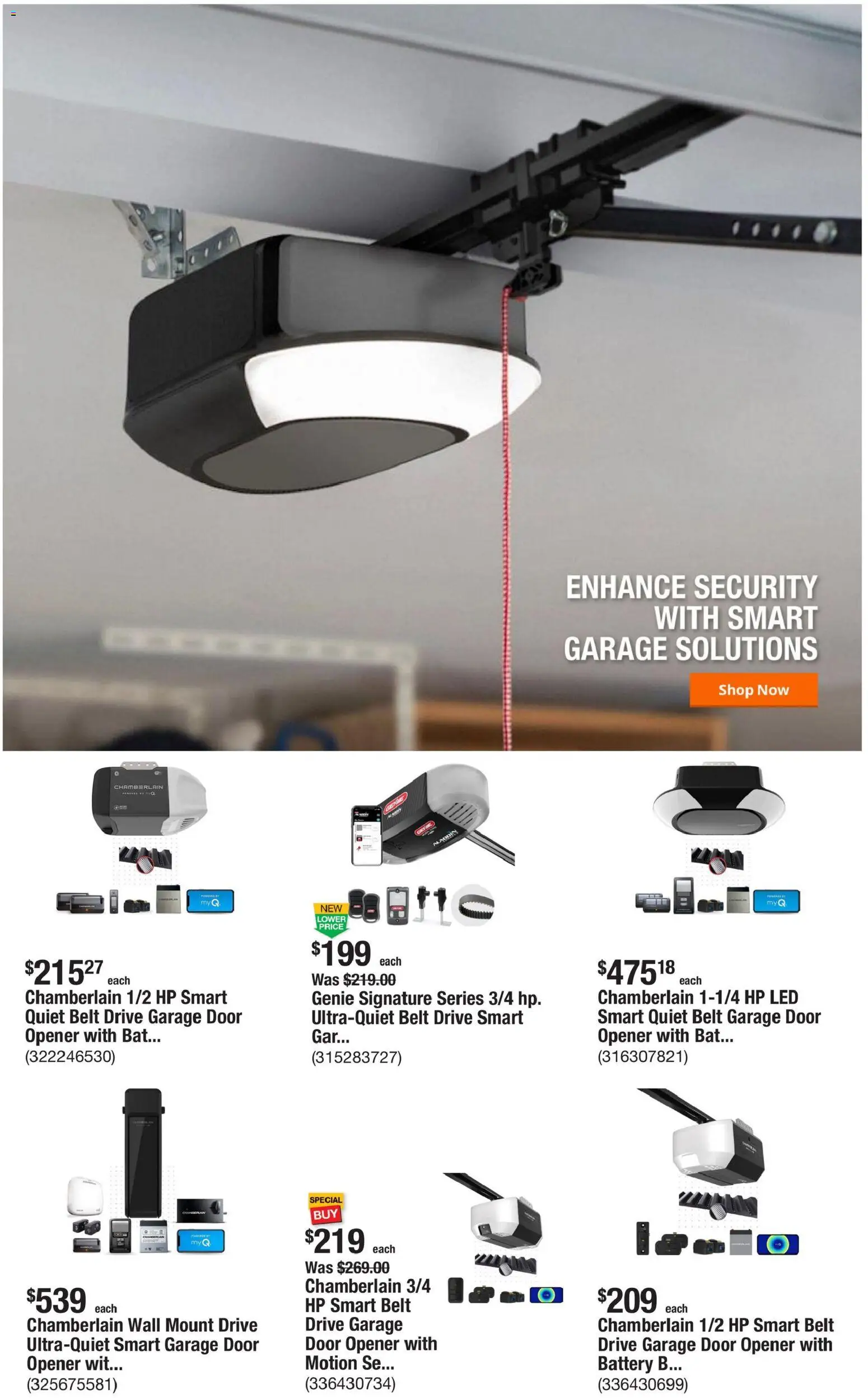 Home Depot Weekly Ad - GA - valid from 05.03.2026 | Page: 8 | Products: Opener, Battery, Belt