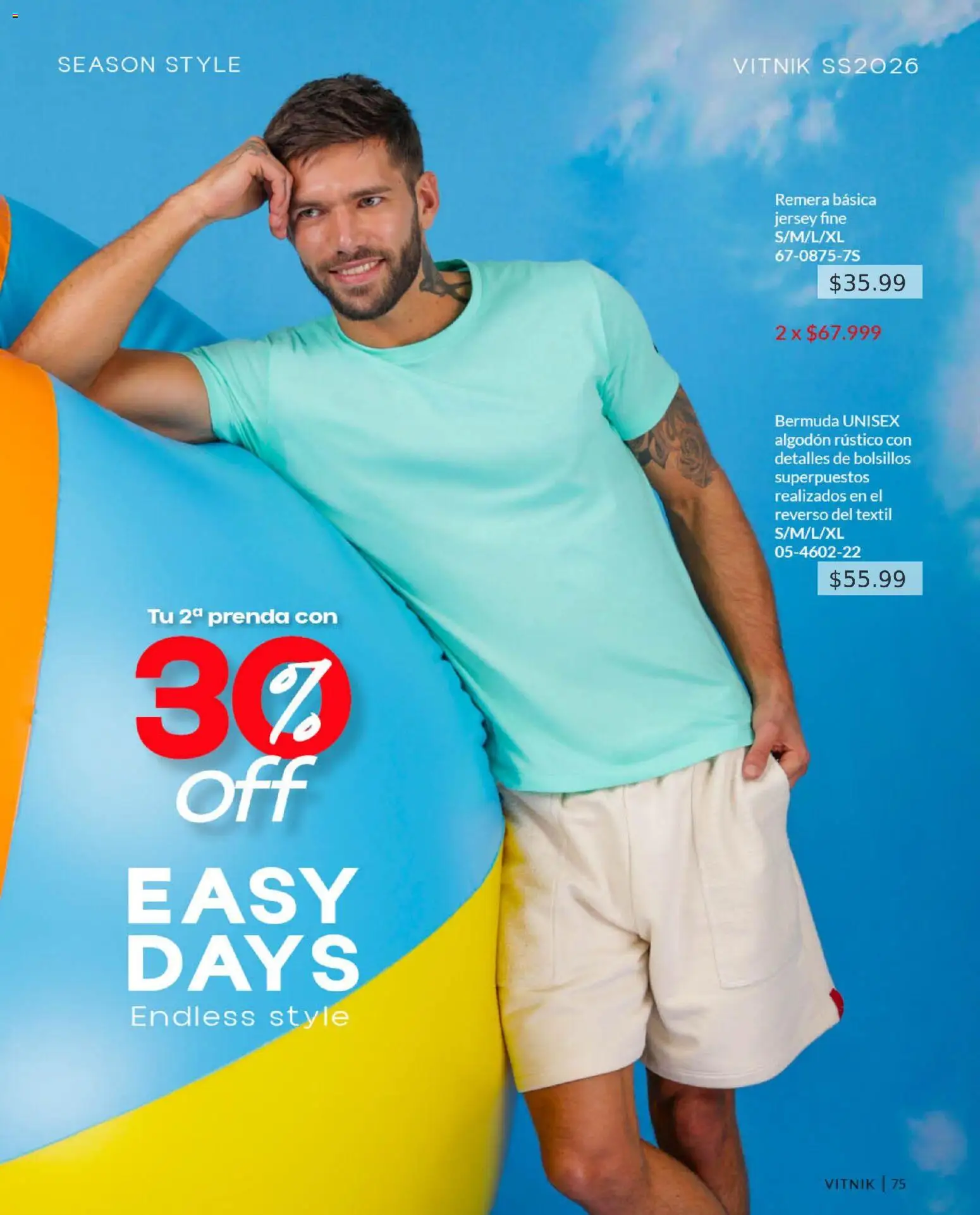 Vitnik - Folleto │ válido desde el 01.01.2026 | Página: 75 | Productos: Remera, Algodón, Bermuda