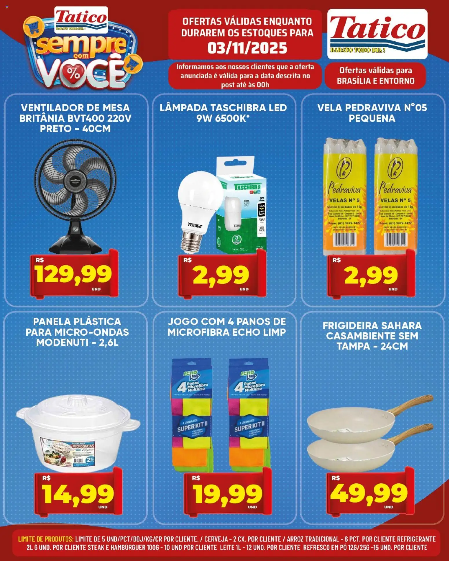 Tatico Folheto - válido de 03.11.2025 | Página: 15 | Produtos: Lâmpada, Velas, Refresco, Mesa
