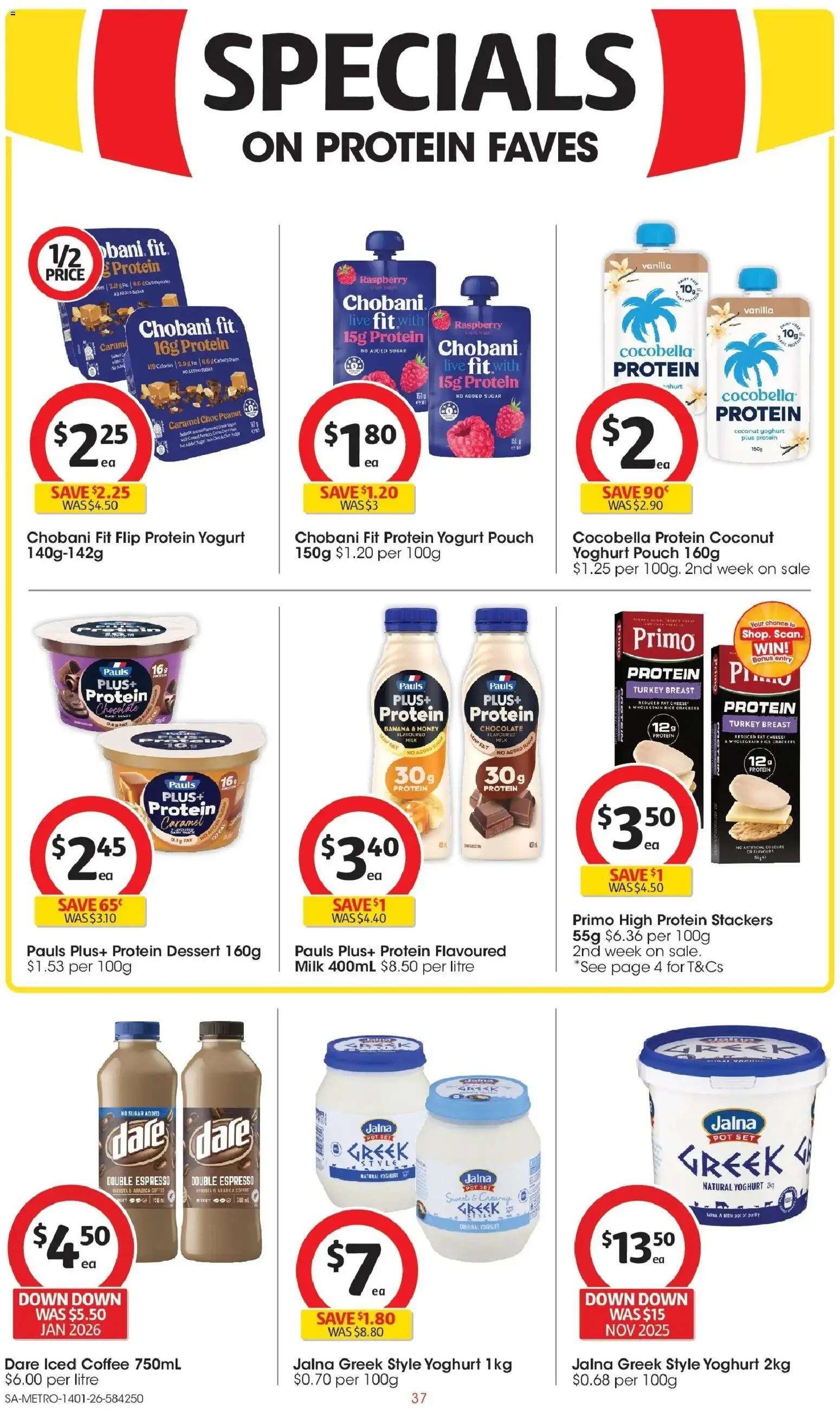 Coles catalogue - valid from 14.01.2026 | Page: 37 | Products: Crackers, Pot, Yoghurt, Chocolate