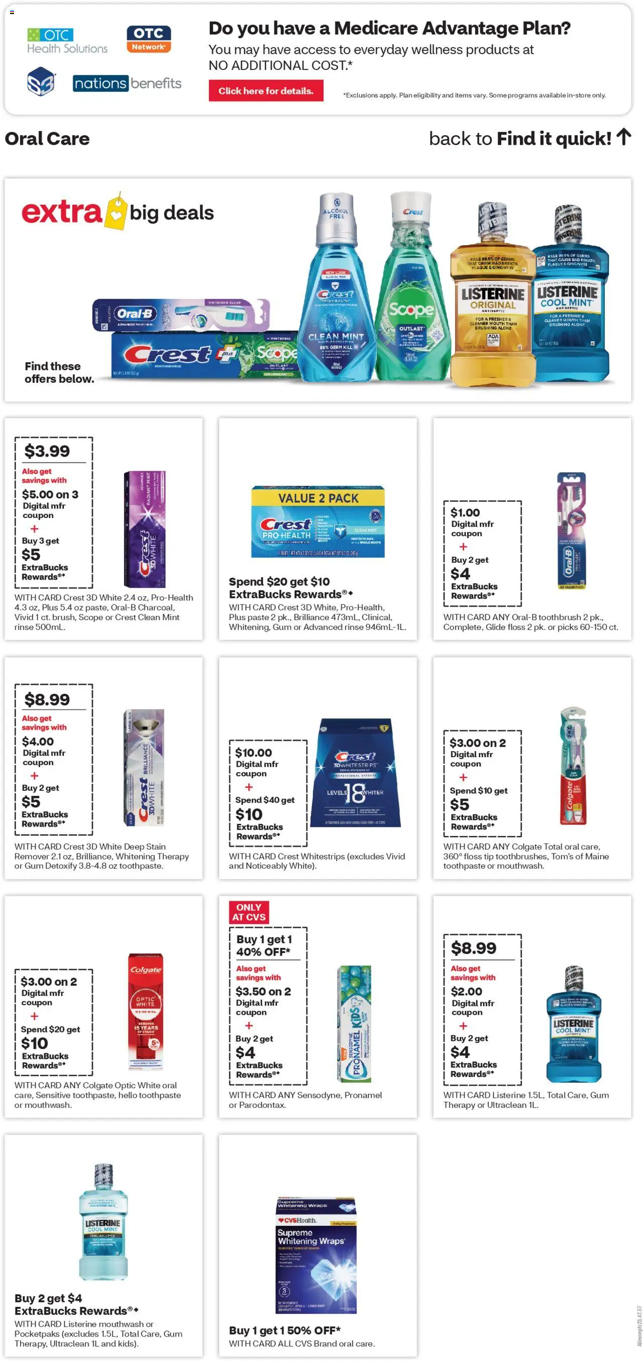 CVS Pharmacy Weekly Ad - WV - valid from 05.10.2025 | Page: 13 | Products: Toothpaste, Toothbrush, Mouthwash
