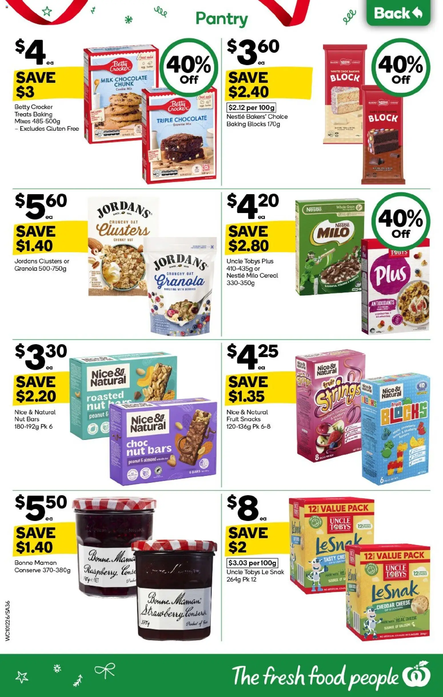 Woolworths catalogue - valid from 10.12.2025 | Page: 36 | Products: Milk, Granola, Lemon, Raspberry