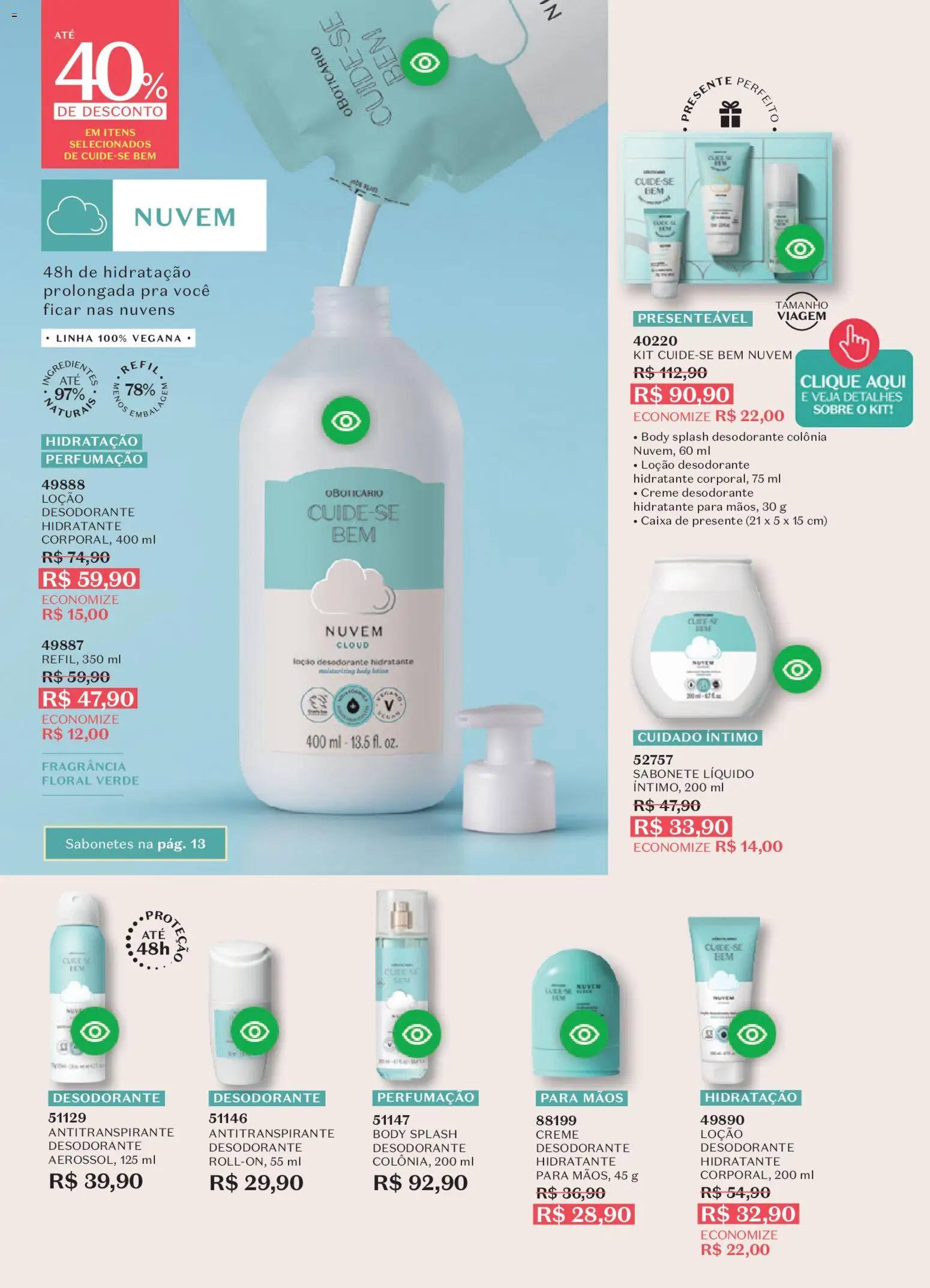 O Boticário Folheto - válido de 26.12.2025 | Página: 10 | Produtos: Fragrância, Caixa, Sabonete, Sabonete líquido