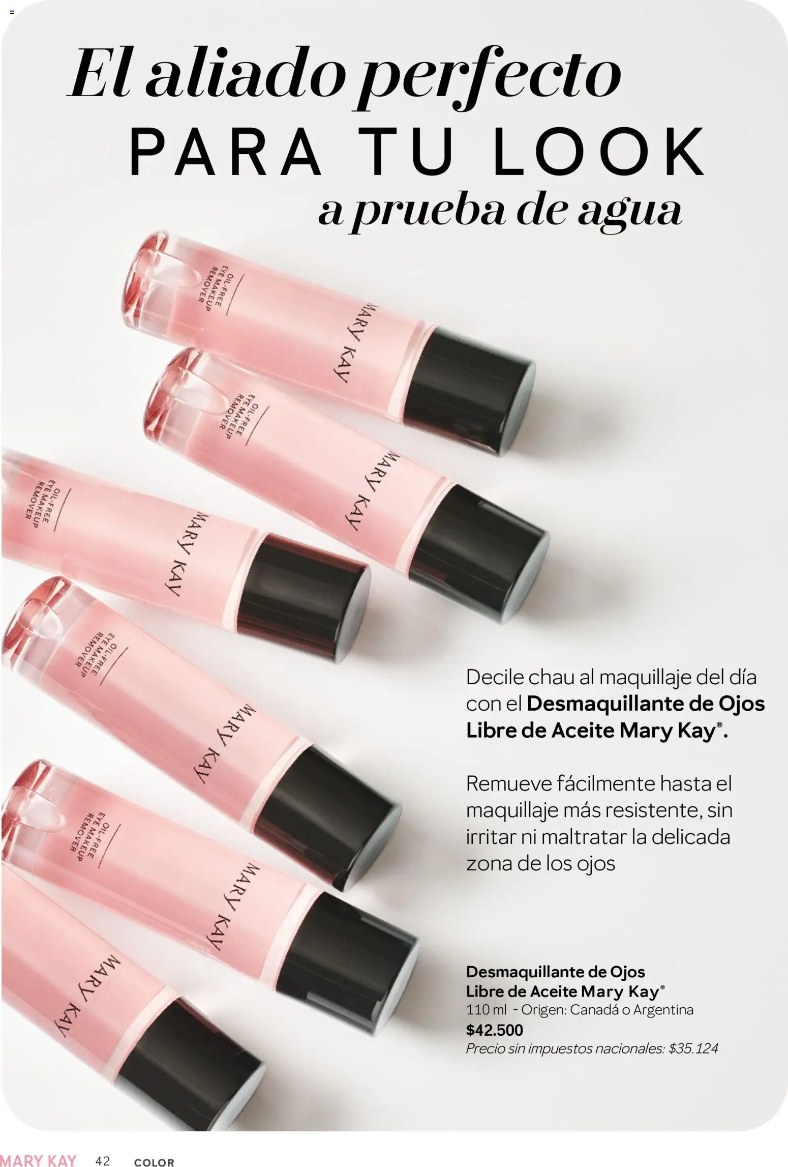 Mary Kay - Look Digital Otoño 2026 │ válido desde el 01.04.2026 | Página: 42 | Productos: Aceite, Desmaquillante de ojos, Desmaquillante, Agua