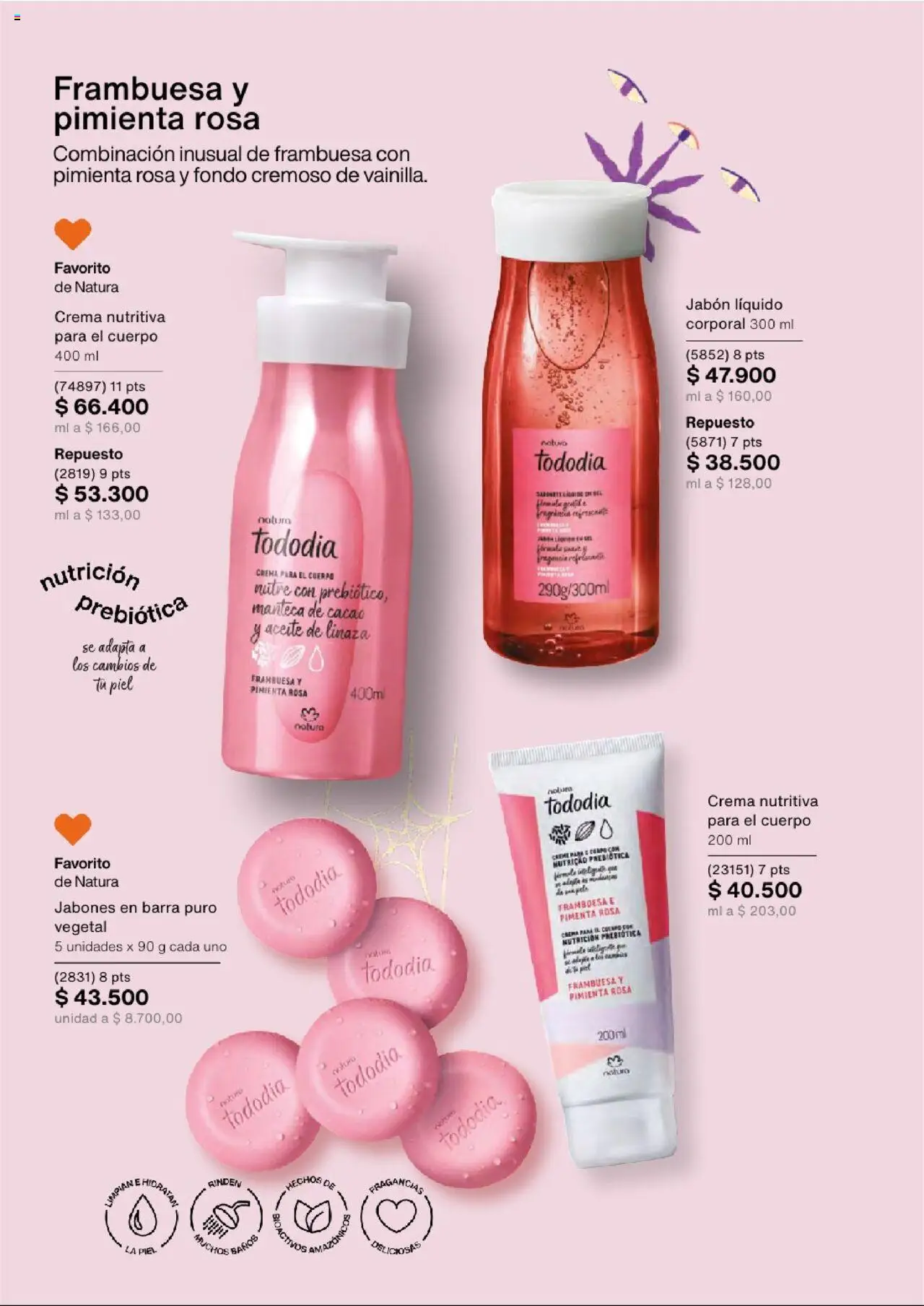 Natura revista - valida desde el 03.09.2025 | Página: 100 | Productos: Pimienta, Crema, Combinación, Jabón