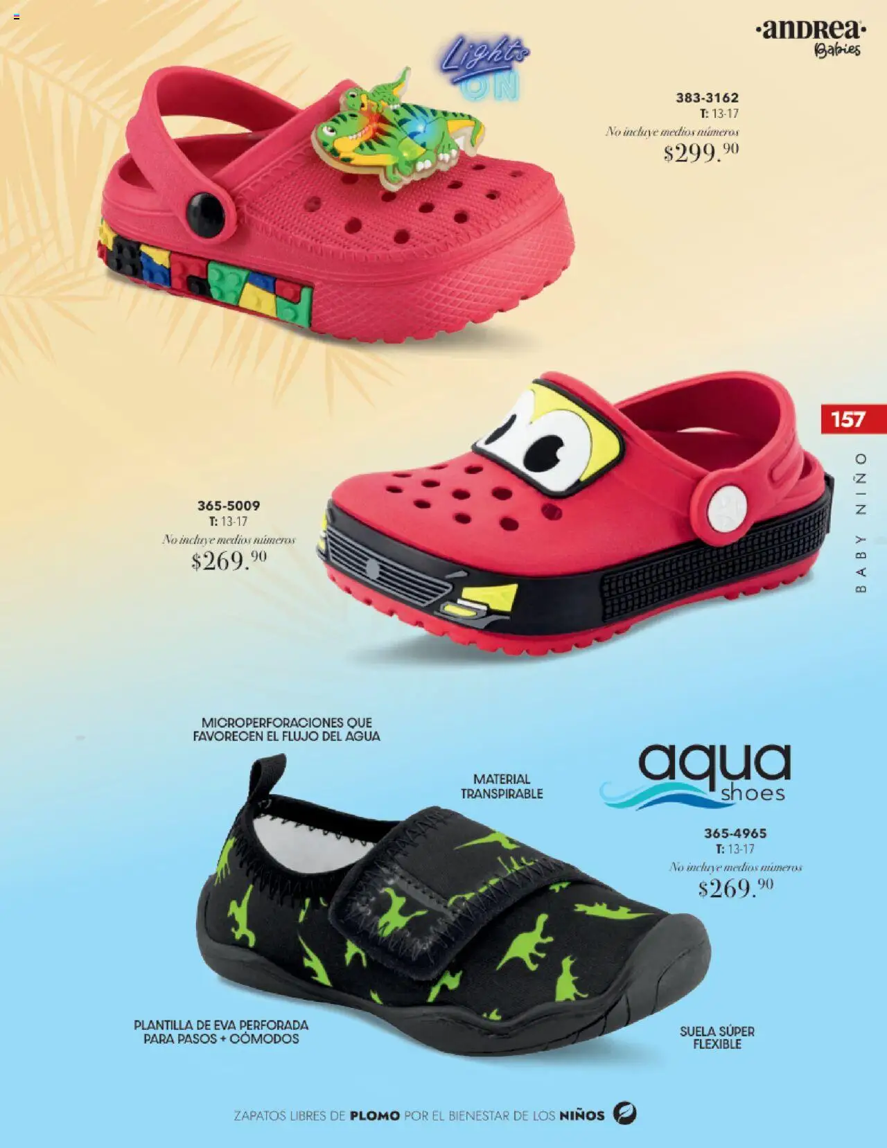 Nuevas ofertas de Andrea válidas en toda la República Mexicana desde el 17.08.2025. ¡Encuentra las mejores ofertas en Andrea - Catálogo Tropical Otoño / Invierno! | Página: 157 | Productos: Zapatos, Agua, Flexible