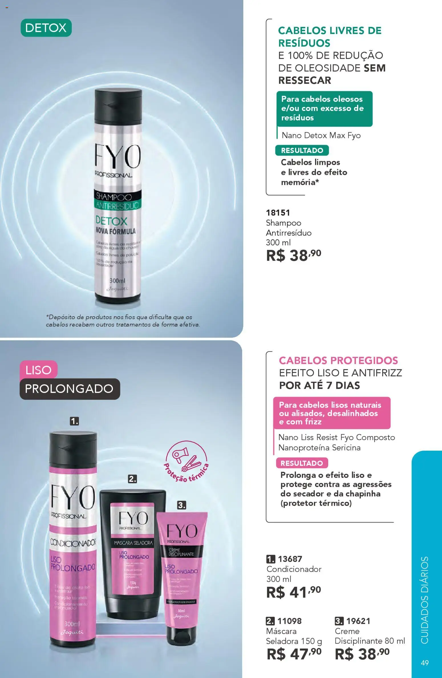 Jequiti Folheto - válido de 11.11.2025 | Página: 49 | Produtos: Secador, Shampoo, Chapinha, Creme
