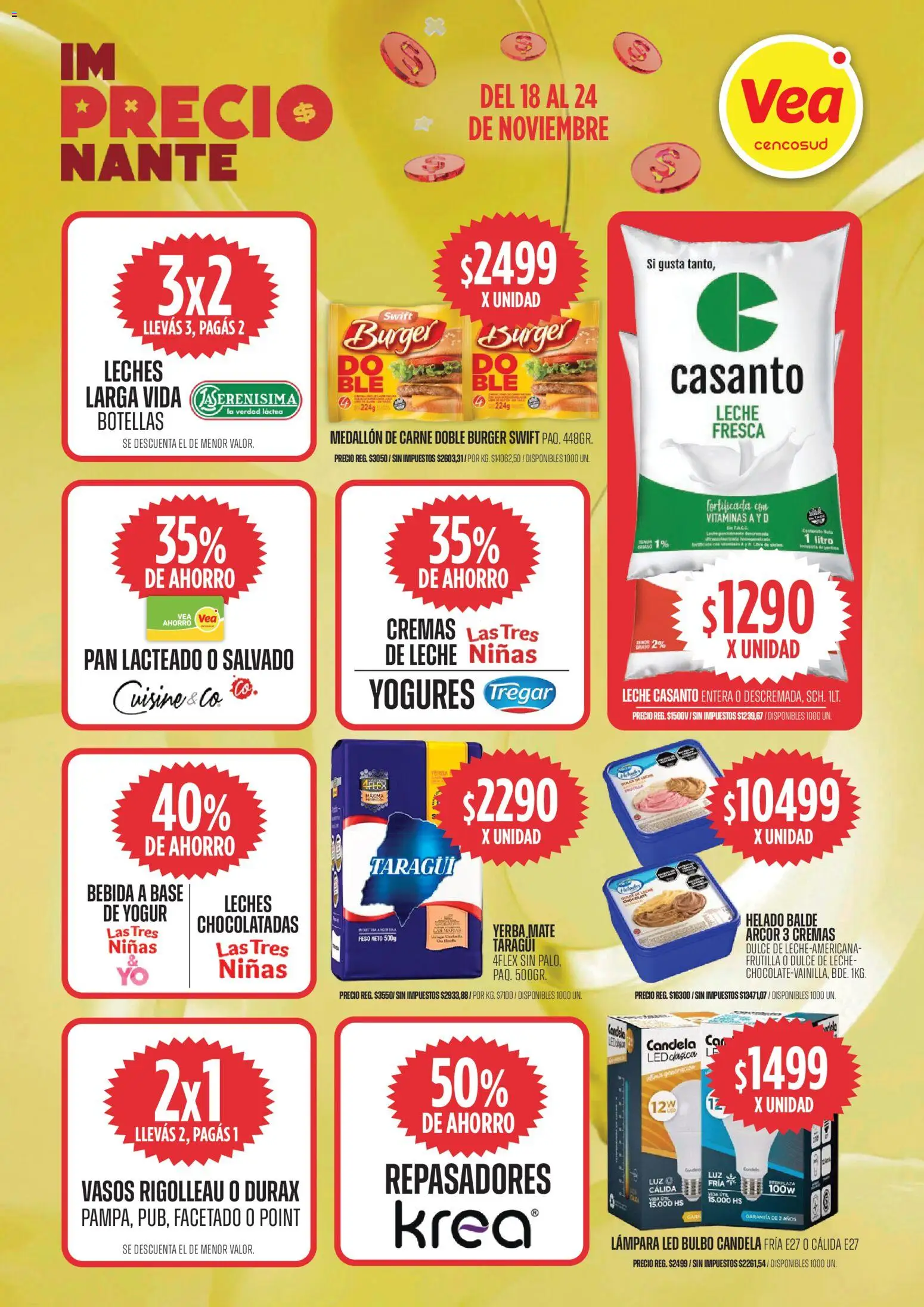 Vea ofertas │ válido desde el 18.11.2025 | Página: 6 | Productos: Frutilla, Lámpara, Leche, Pan