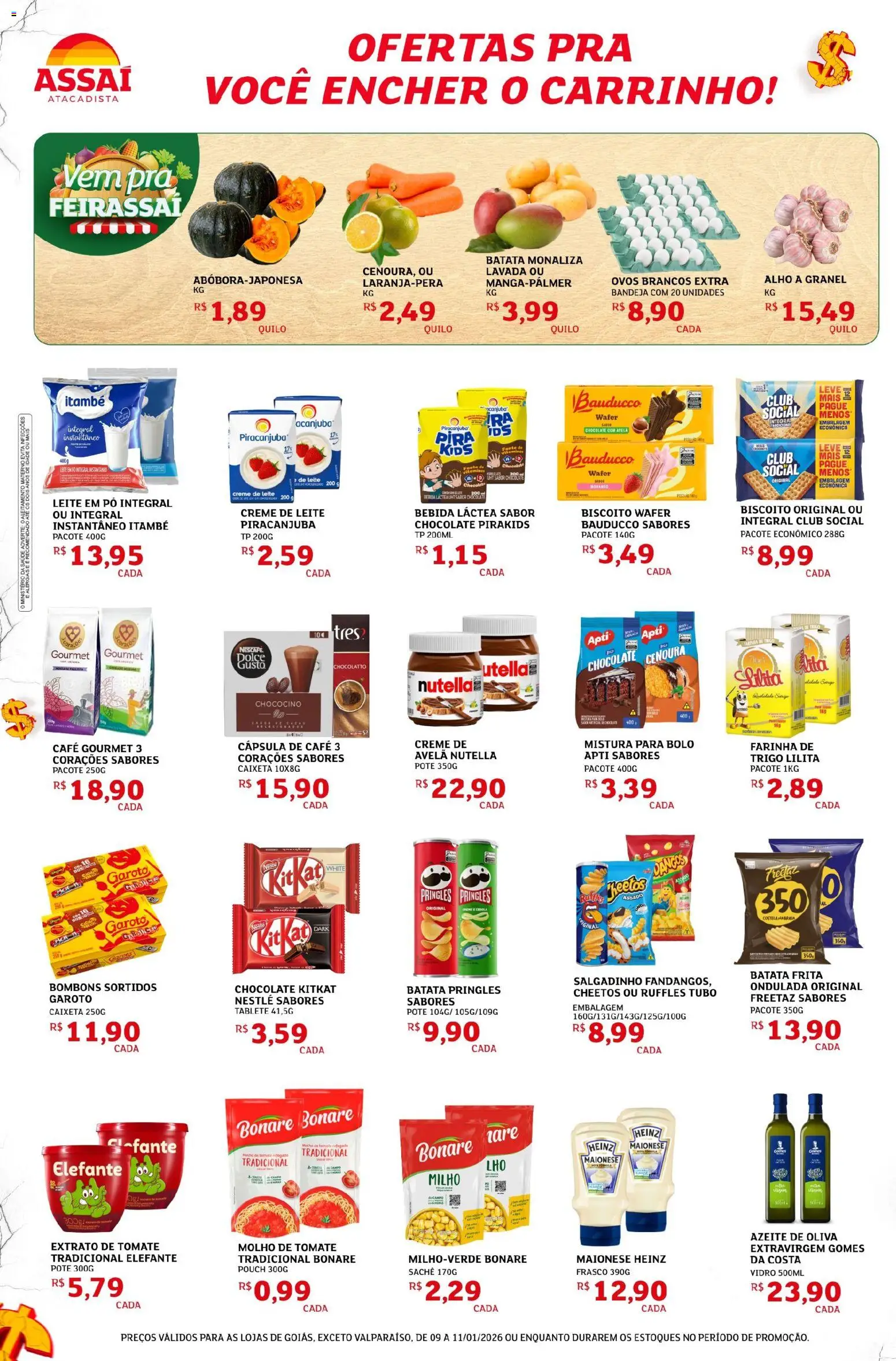 Assaí Atacadista Folheto - válido de 09.01.2026 | Página: 2 | Produtos: Café, Bolo, Creme, Cheetos
