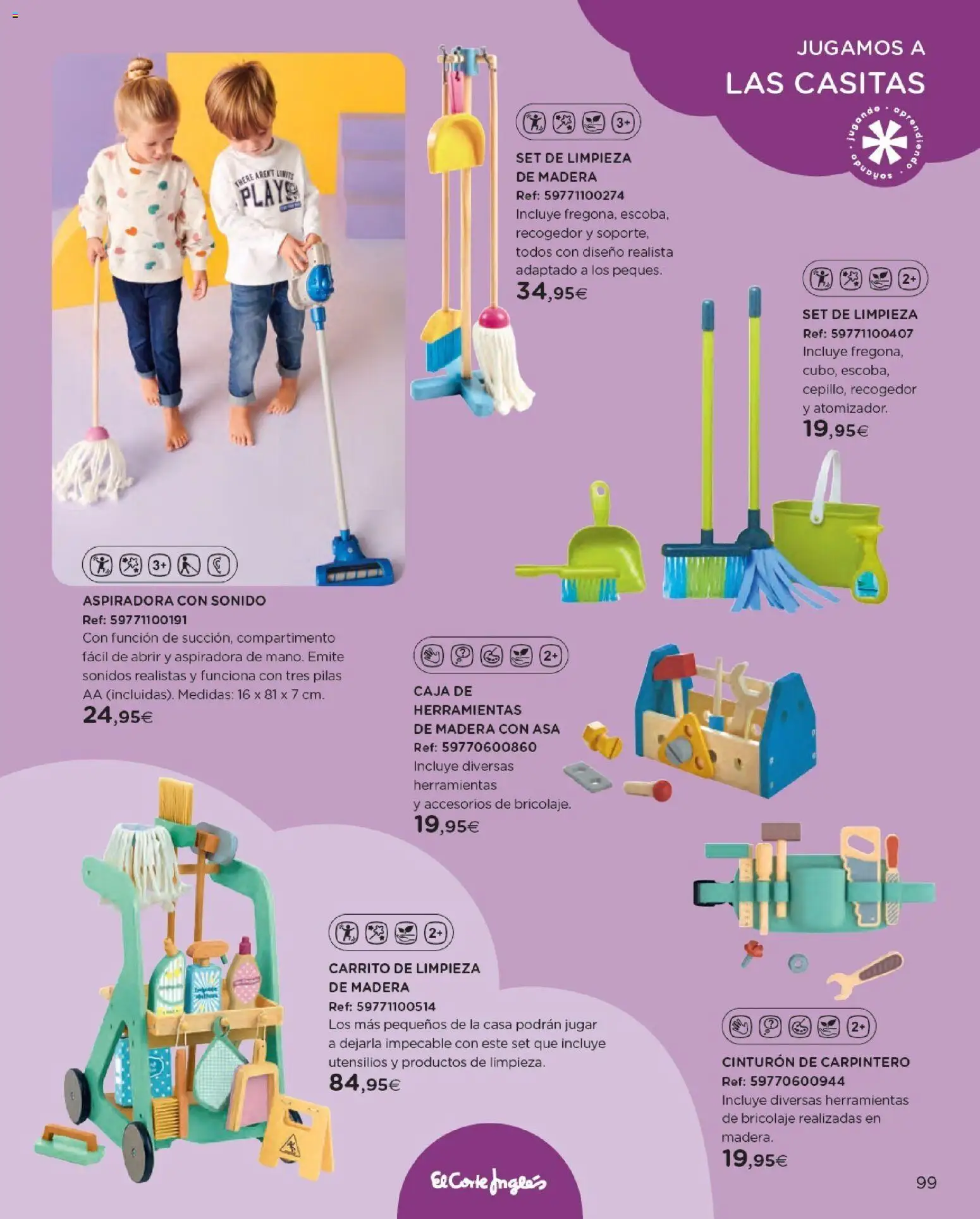 Nuevas ofertas de El Corte Inglés válidas en toda la República Mexicana desde el 27.10.2025. ¡Encuentra las mejores ofertas en El Corte Inglés catálogo Juguetes! | Página: 99 | Productos: Cinturón, Aspiradora, Caja, Pilas