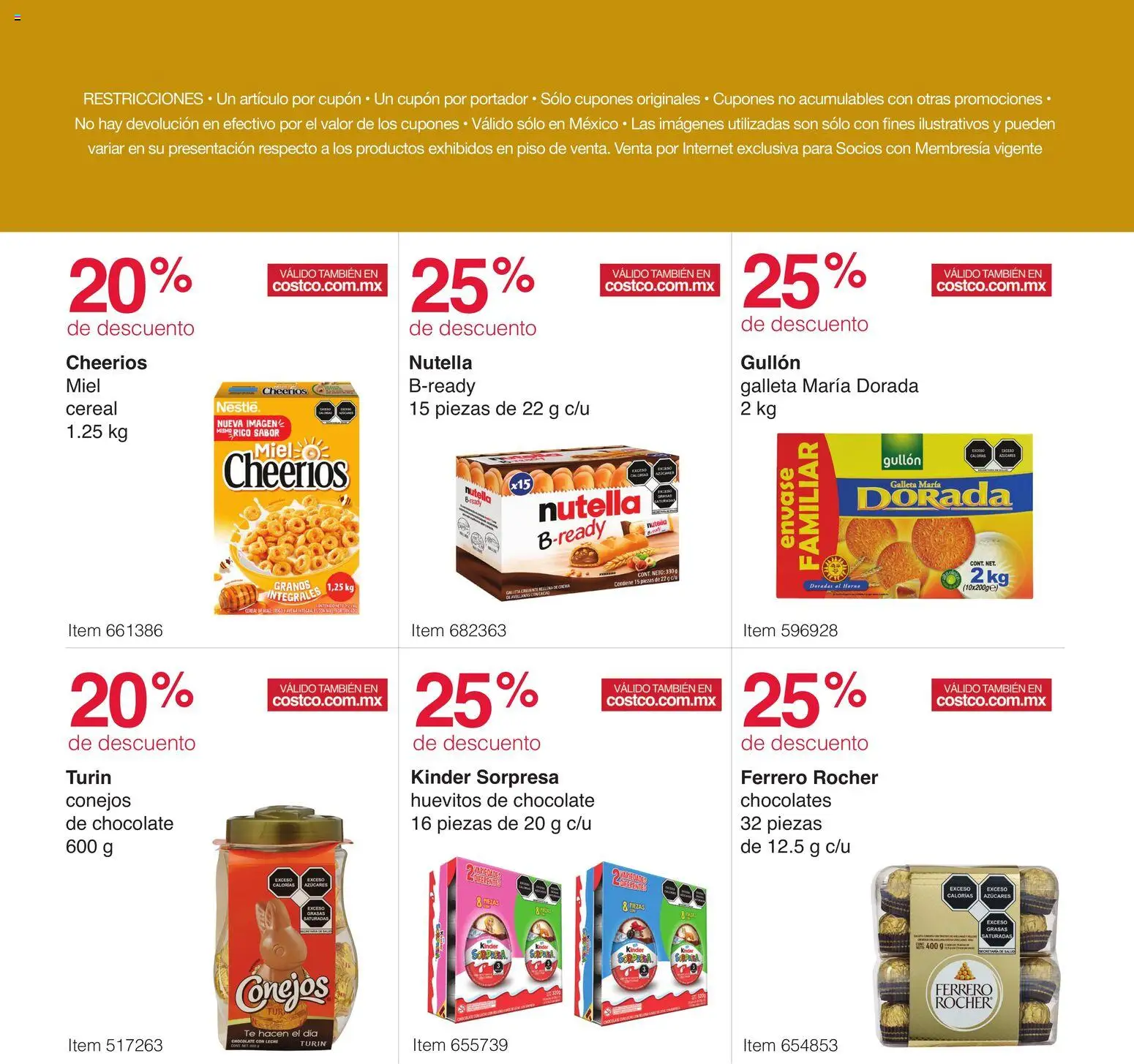 Nuevas ofertas de Costco válidas en toda la República Mexicana desde el 10.11.2025. ¡Encuentra las mejores ofertas en Costco catálogo Pre-Navideños! | Página: 13 | Productos: Crema, Leche, Cacao, Té